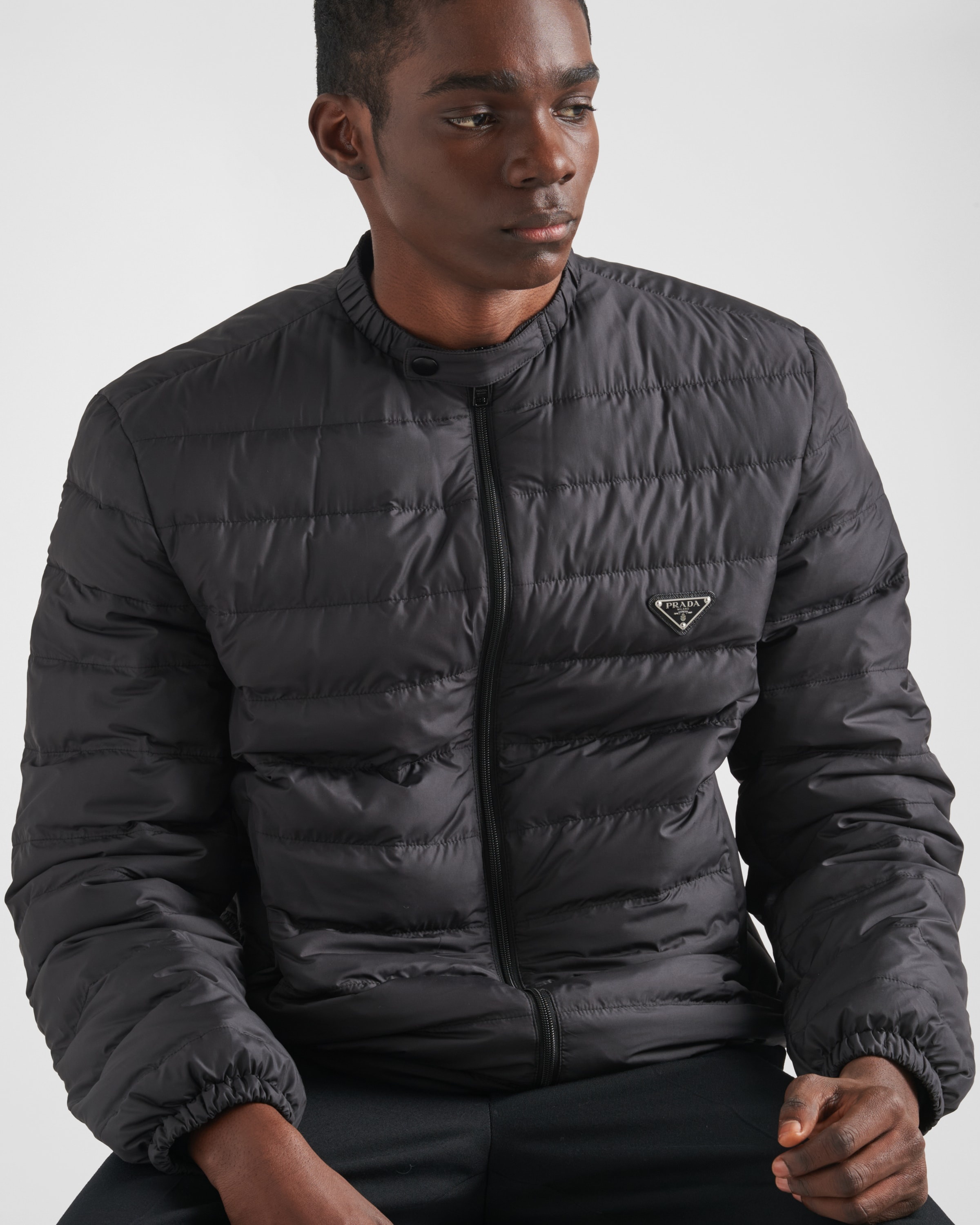 Short polyester down jacket - 3