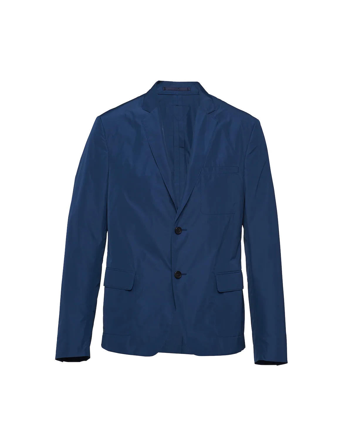 Single-breasted technical poplin jacket - 1