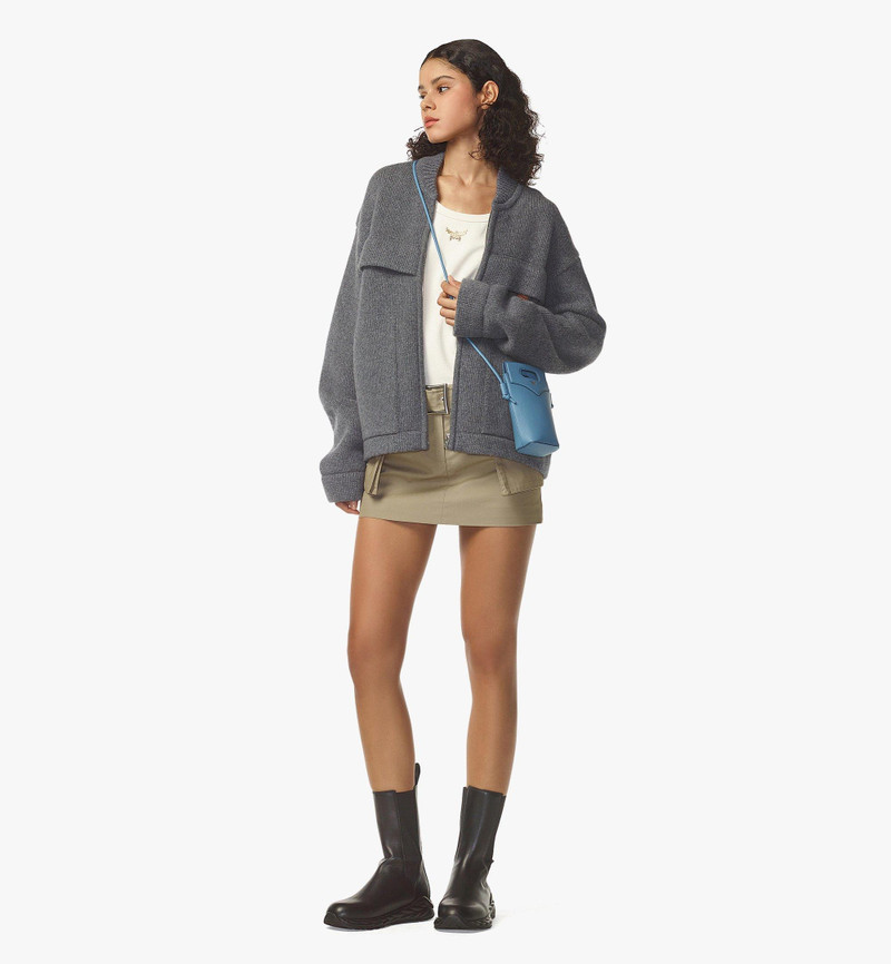 MCM Diamond Crossbody Pouch in Embossed Leather and Calfskin outlook