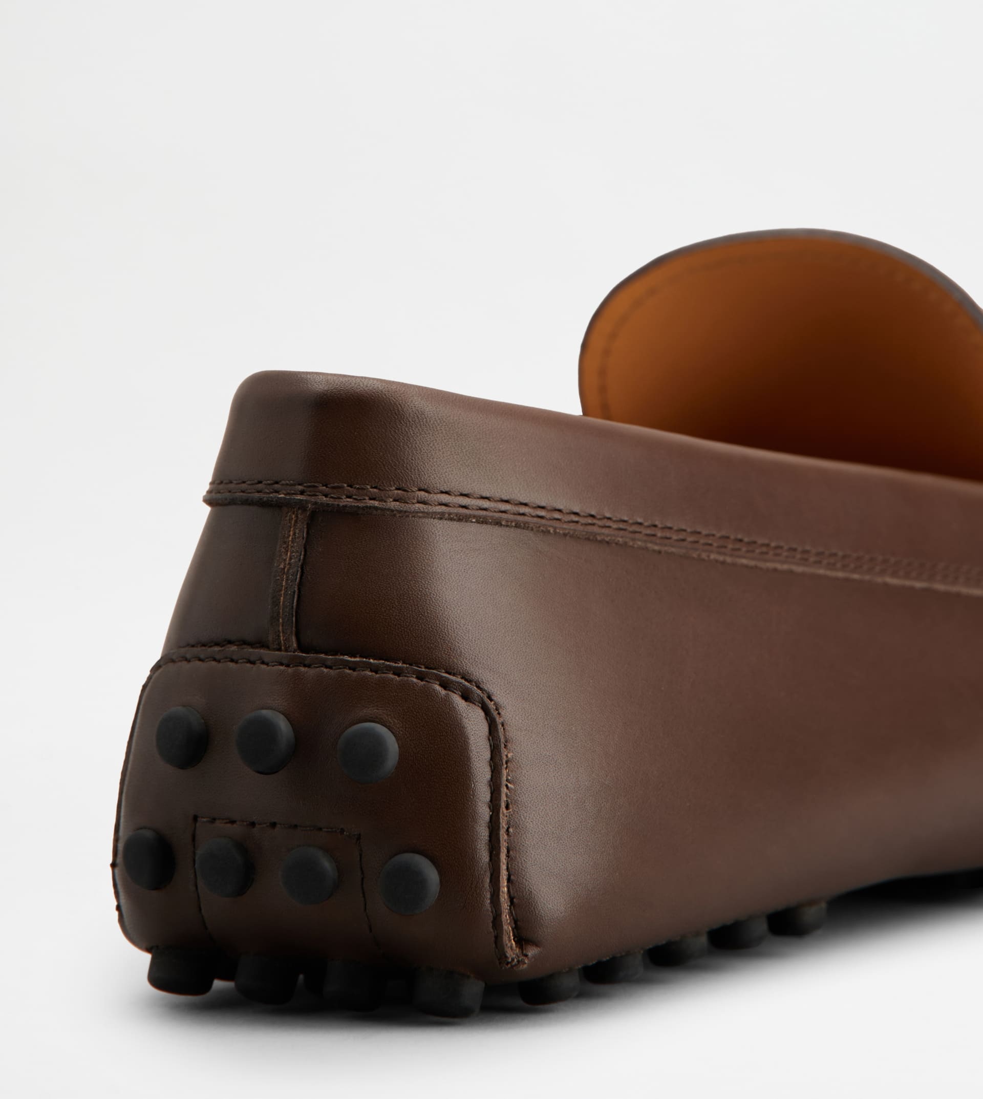 GOMMINO DRIVING SHOES IN LEATHER - BROWN - 6