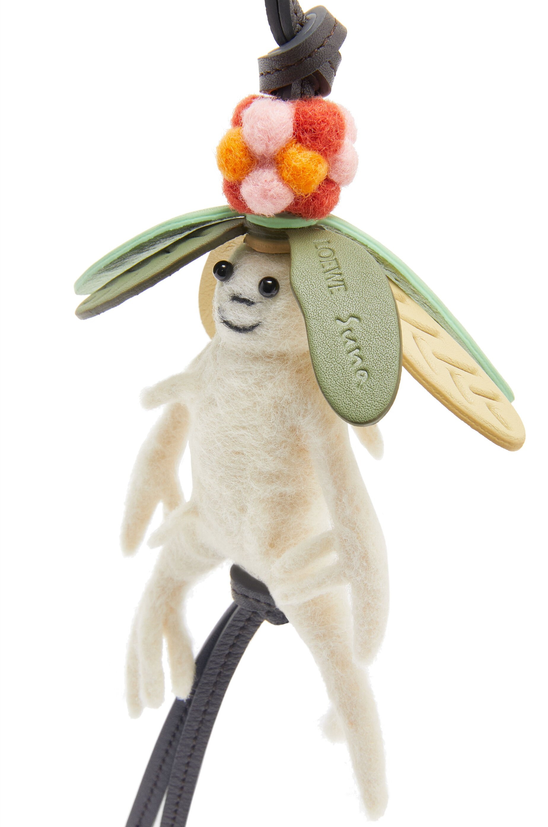 Mandragora charm in felt and calfskin - 2