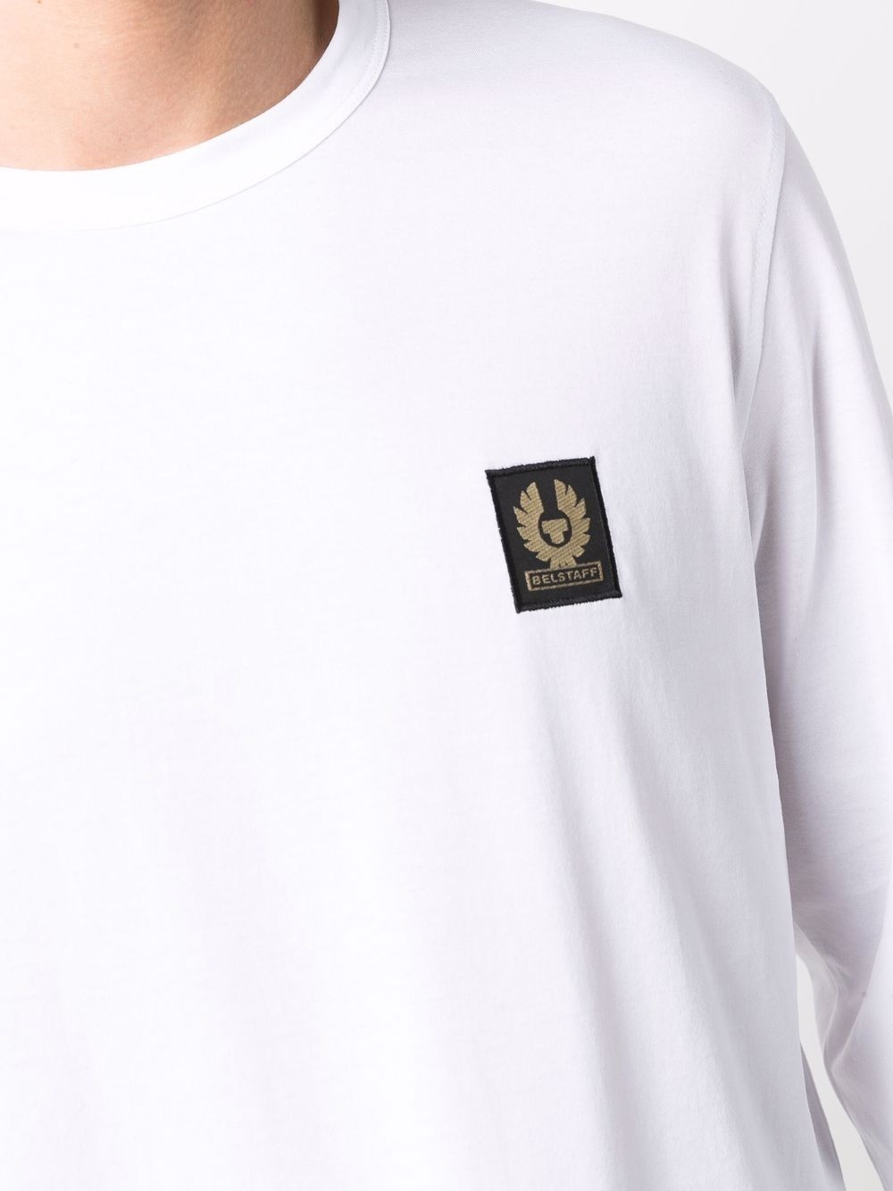 logo-patch cotton T-shirt - 5