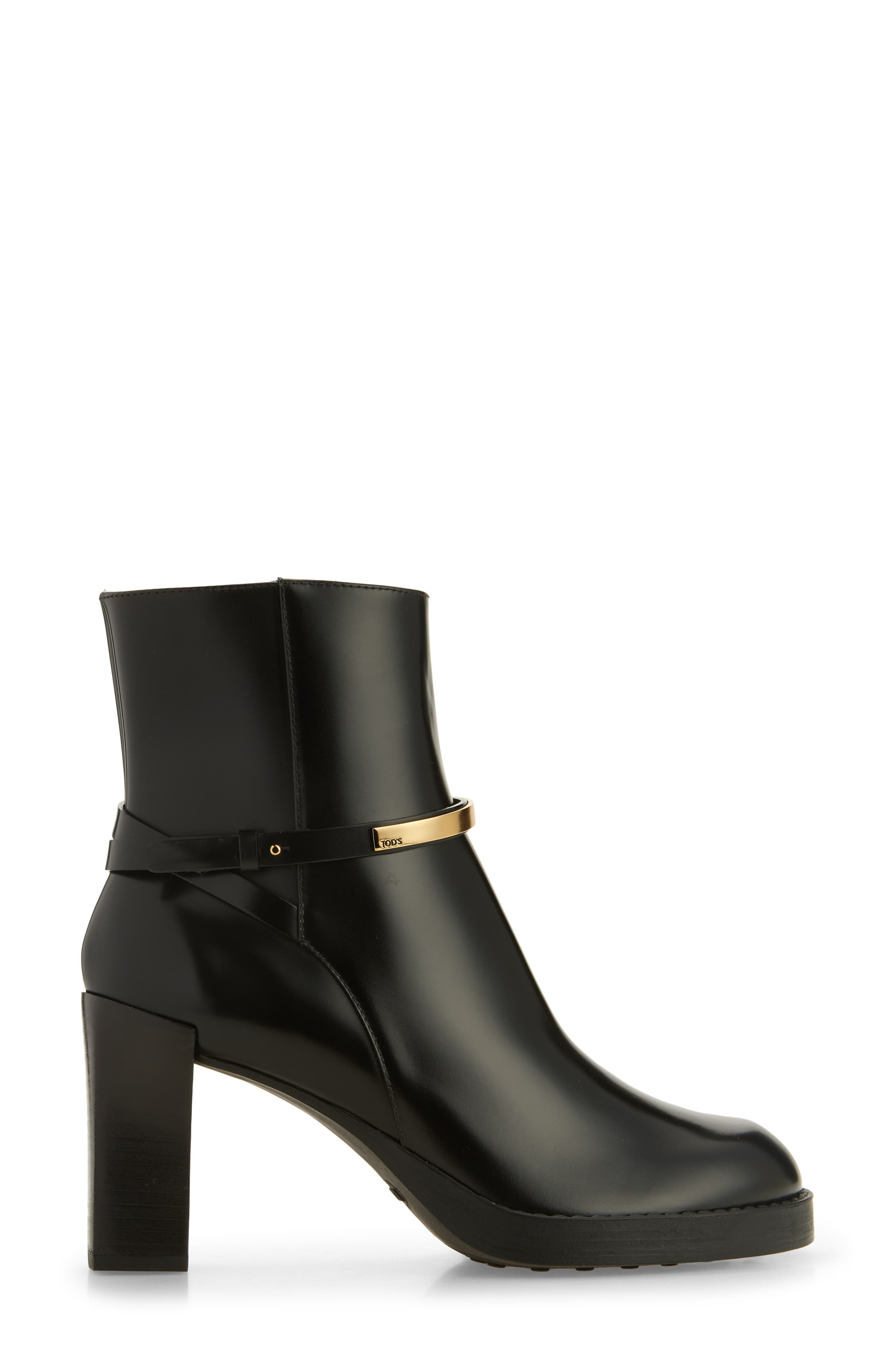 Tod's Bar Block Heel Ankle Boot in Nero at Nordstrom - 3