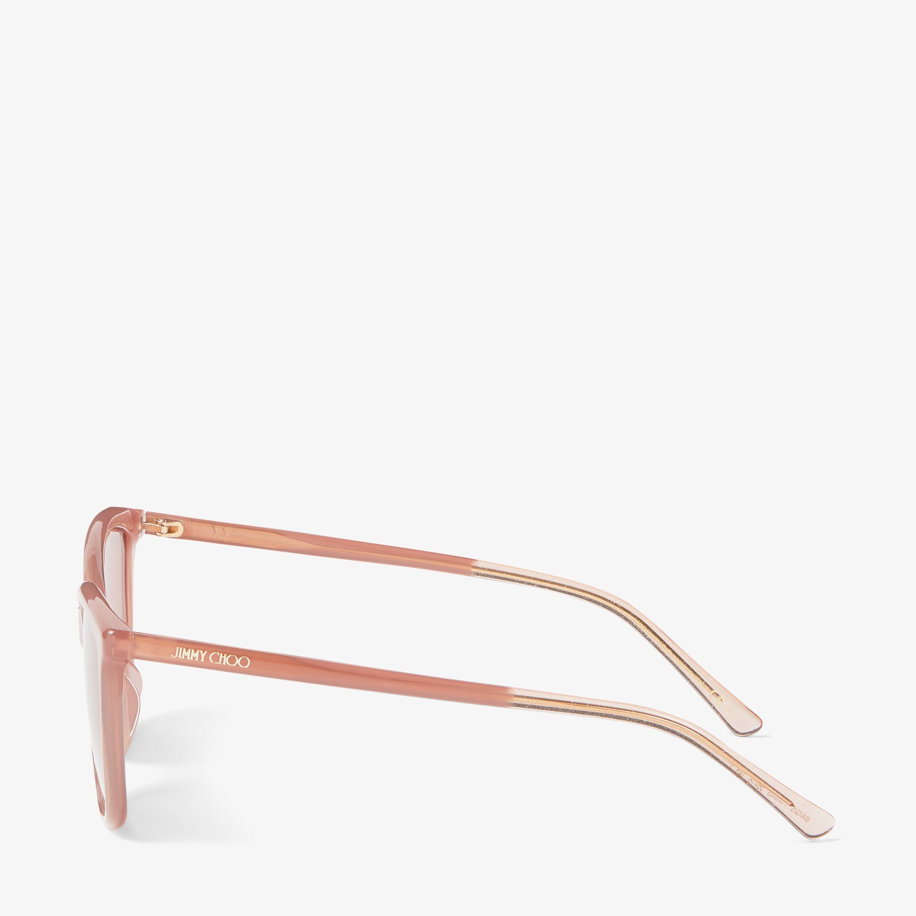 Ba
Opal Nude Square-Frame Sunglasses with Glitter Tips - 2