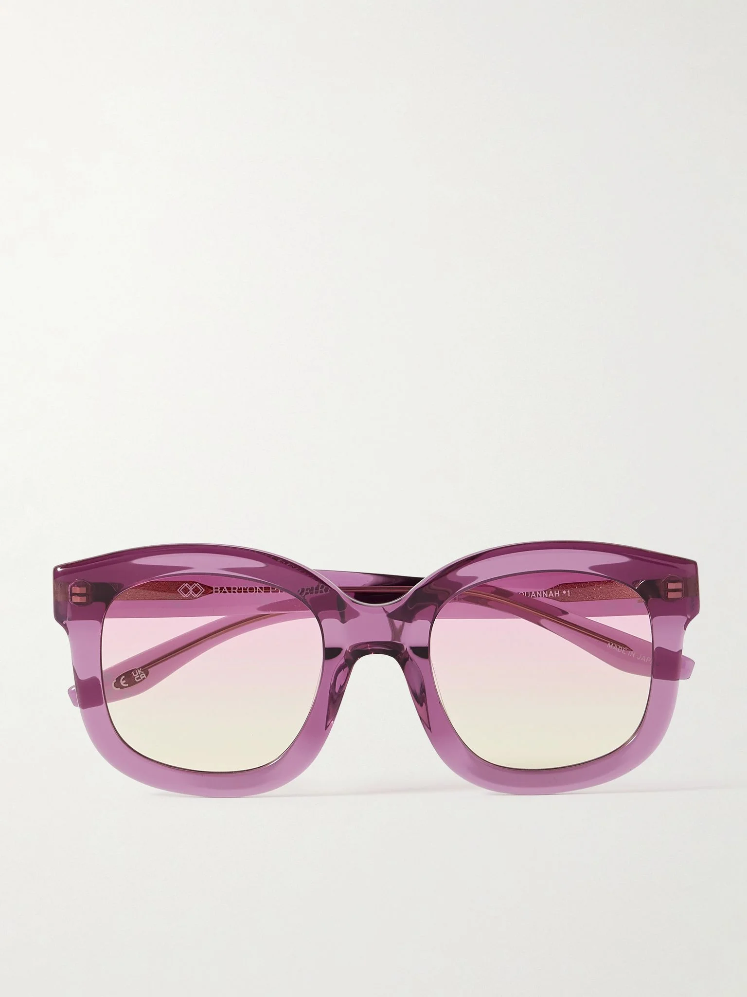 Quannah D-frame acetate sunglasses Pink - 1