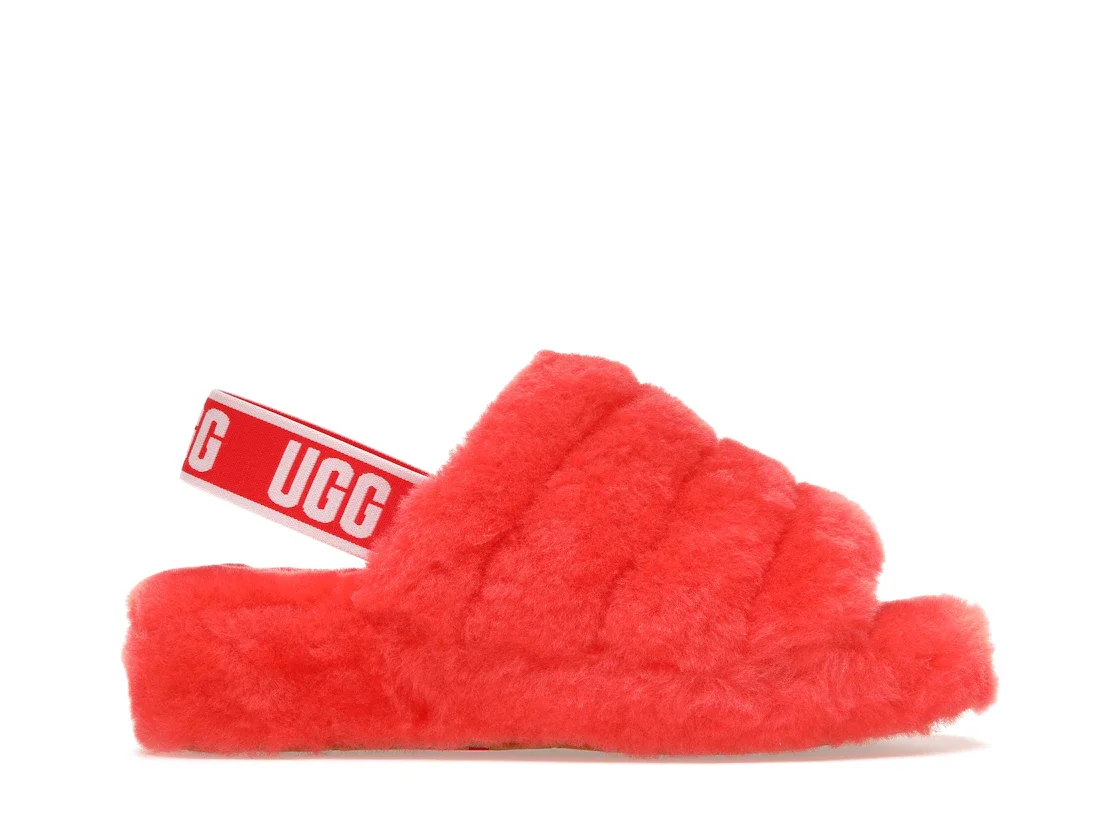 UGG Fluff Yeah Slide Red Currant (Women's) - 1