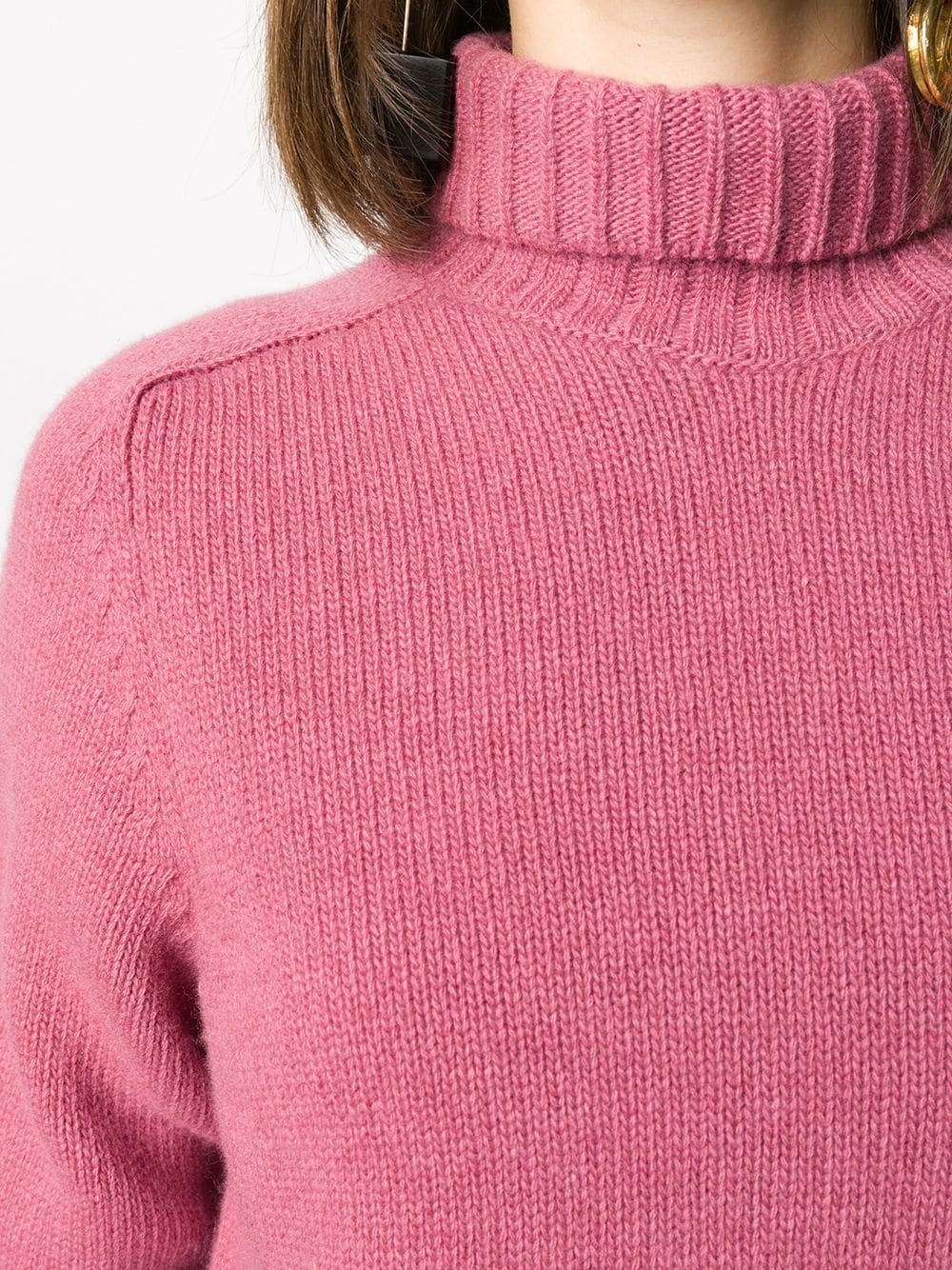 plain roll-neck jumper  - 5