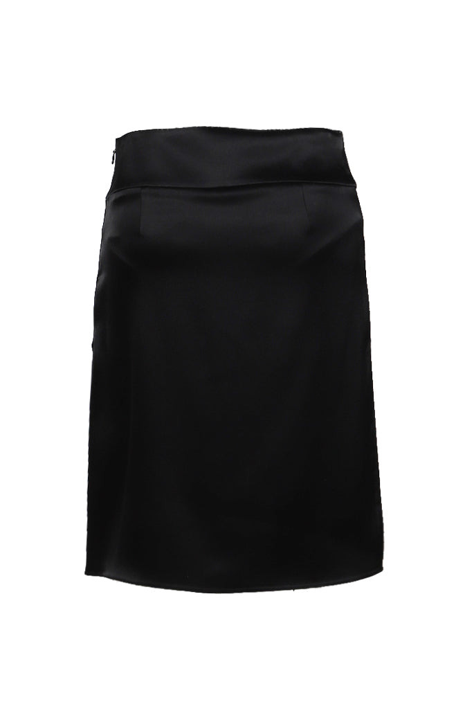 INIFINITY SATIN SKIRT / BLK - 5