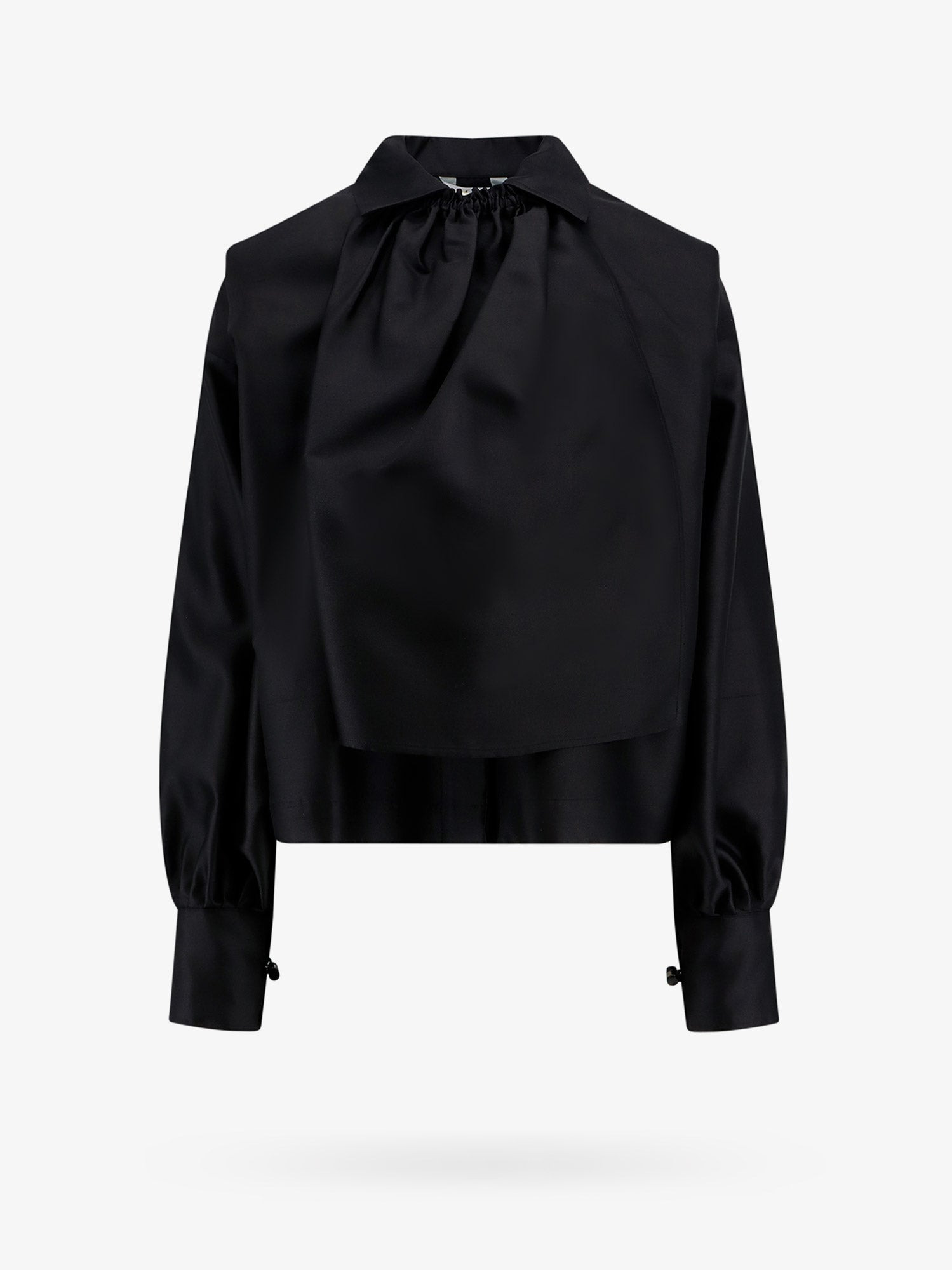 Silk And Cotton Shirt With Jabot - 1