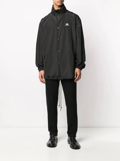 BALENCIAGA printed logo rain jacket outlook