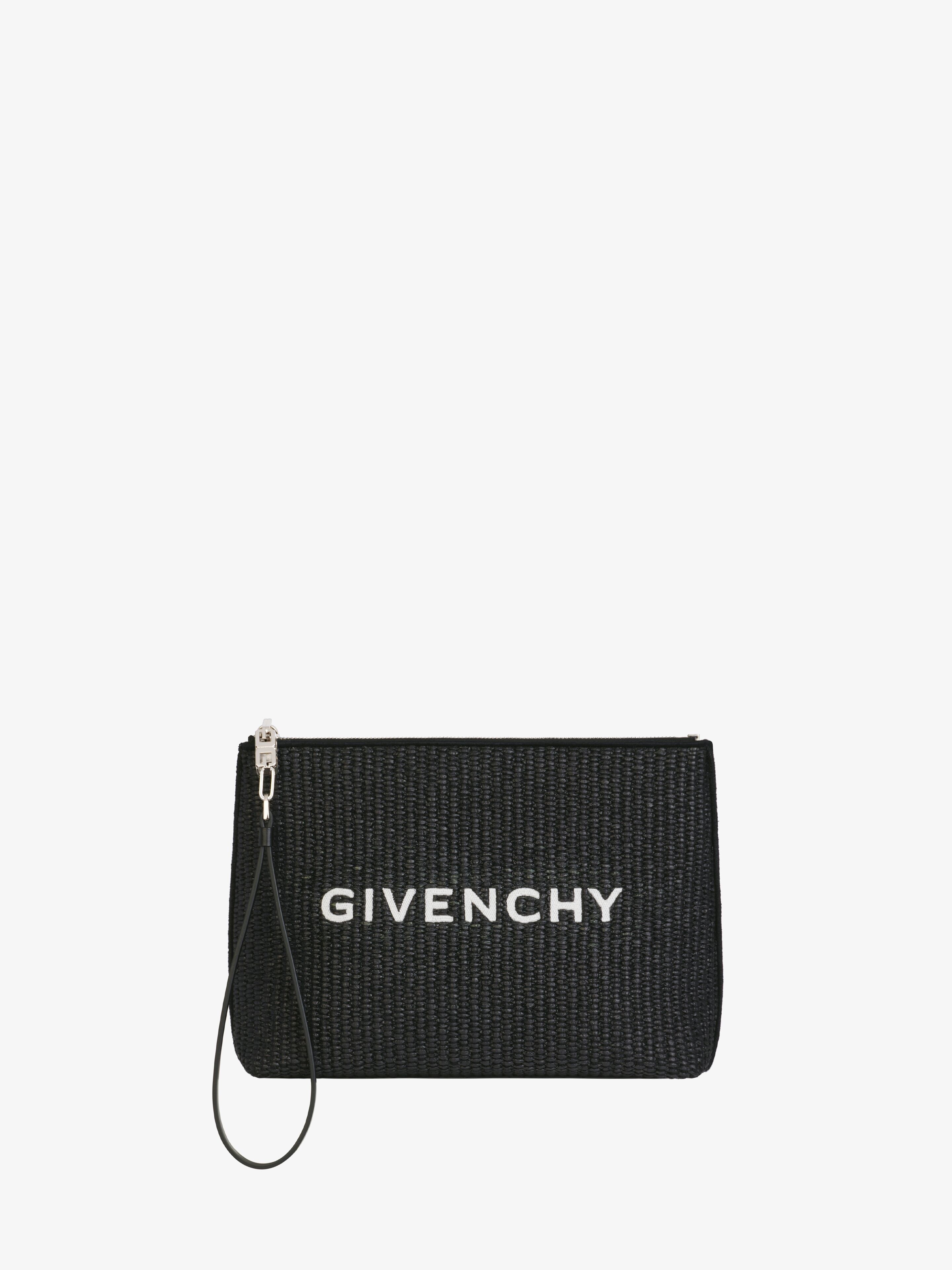 GIVENCHY TRAVEL POUCH IN RAFFIA - 1