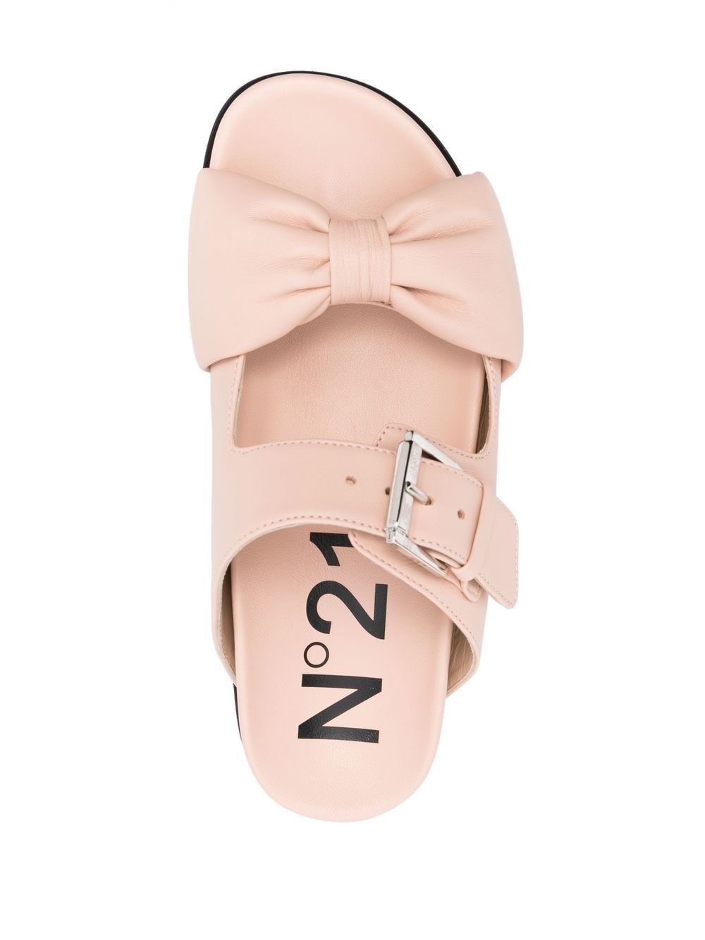 bow detail strappy slides - 4