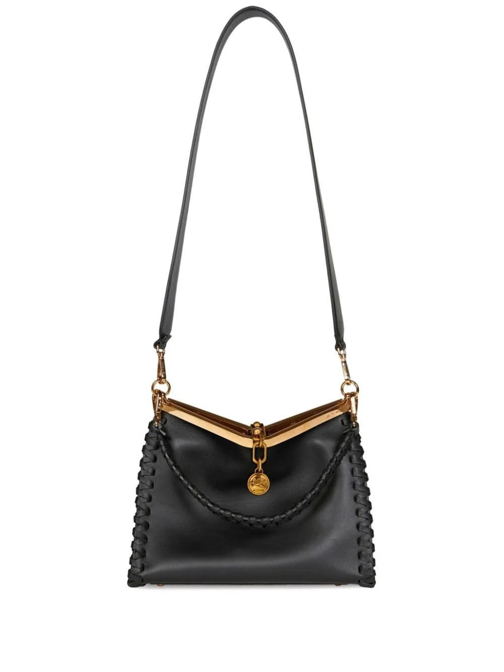 medium Vela leather shoulder bag - 1