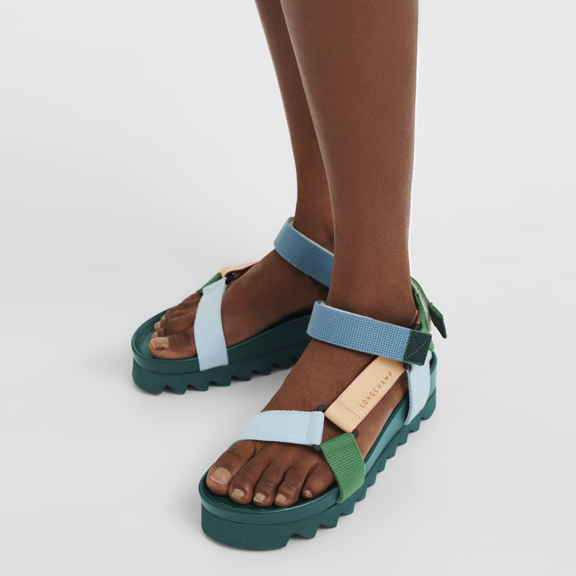 Spring/Summer 2023 Collection Flat sandals Dark Green - Leather - 2