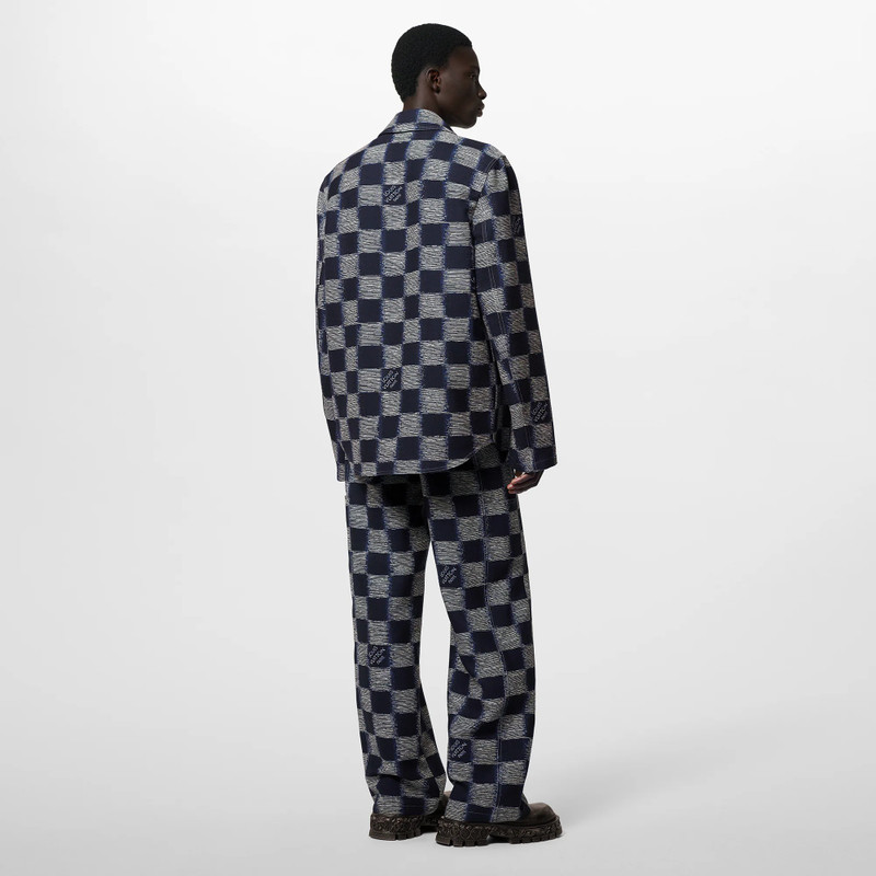 Damier Wool Workwear Pants 3