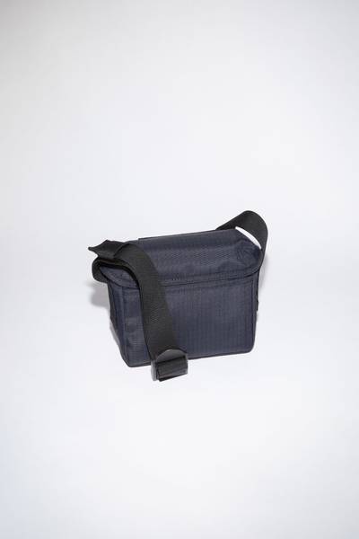 Acne Studios Nylon messenger bag - Black outlook