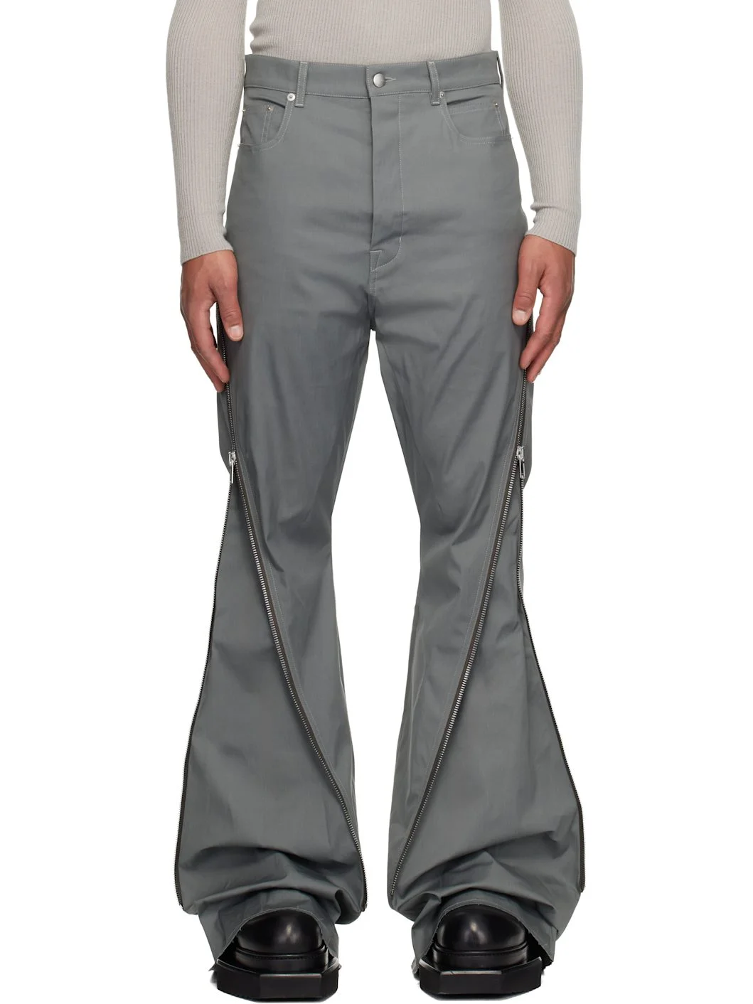Gray Concordians Bolan Banana Trousers - 1