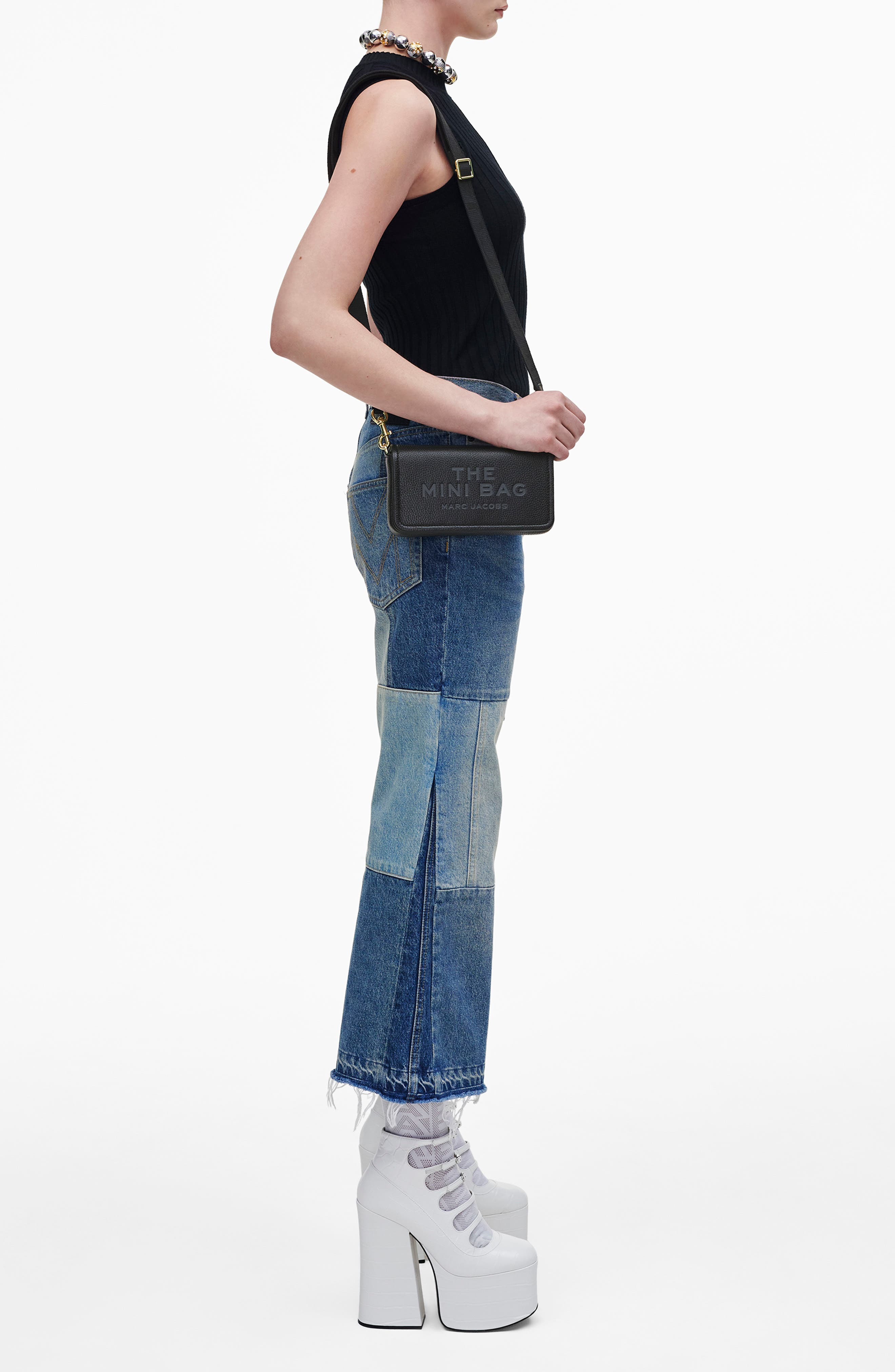 Marc Jacobs The Mini Leather Crossbody Bag in Black at Nordstrom - 2