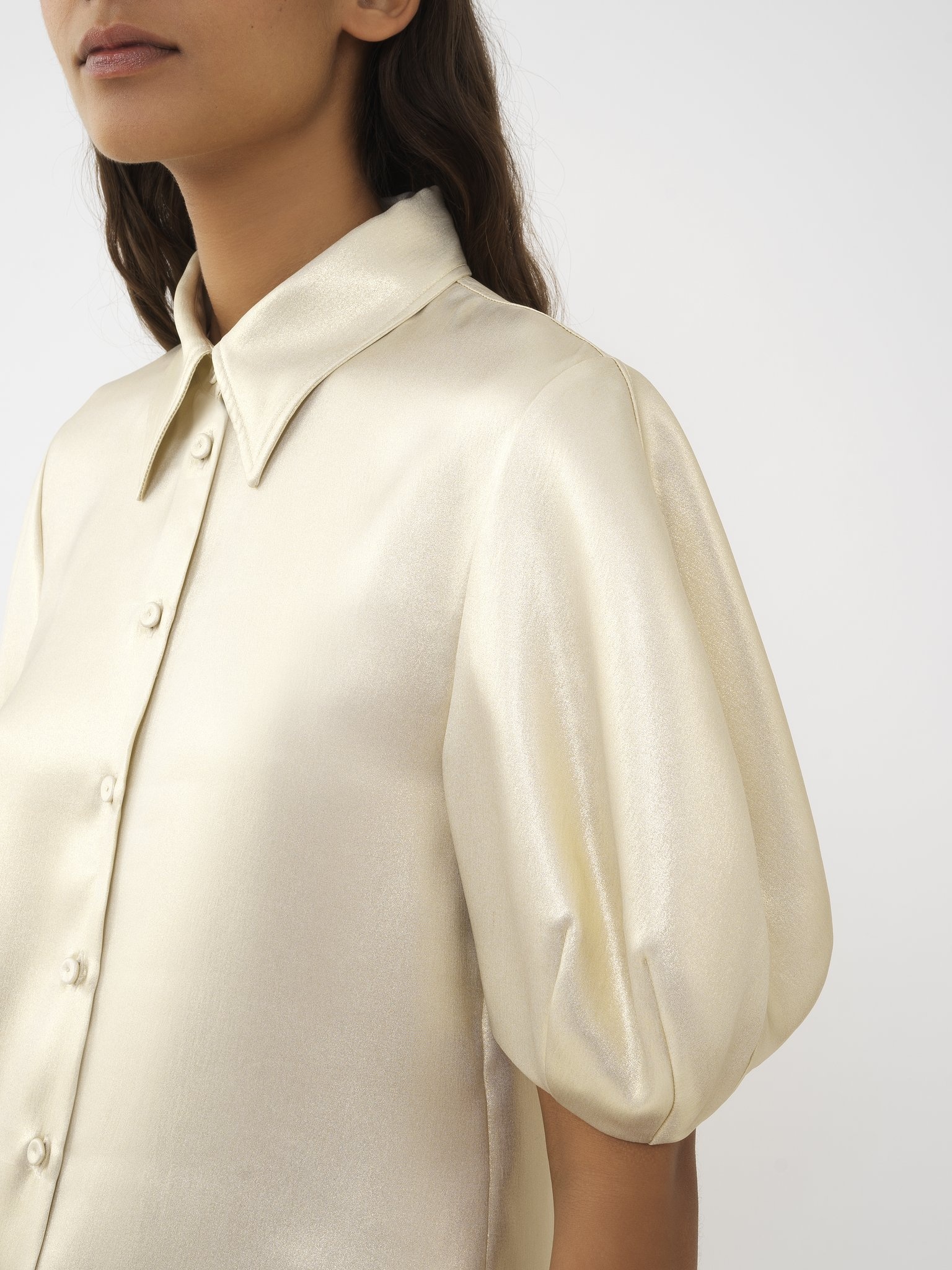 BALLOON-SLEEVE SHIRT - 6