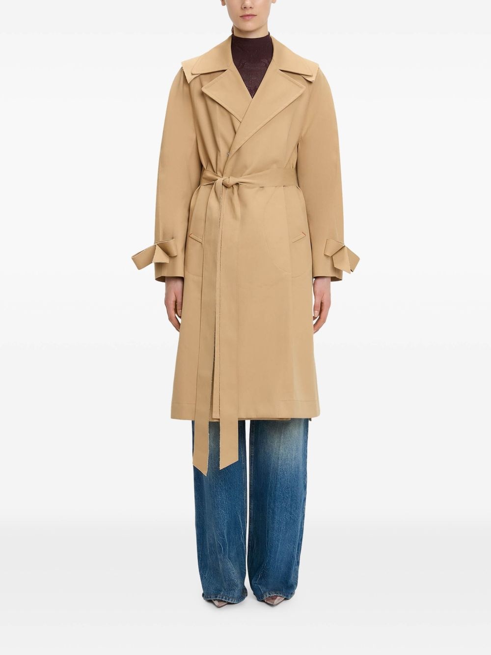 Raglan belted trench coat - 2