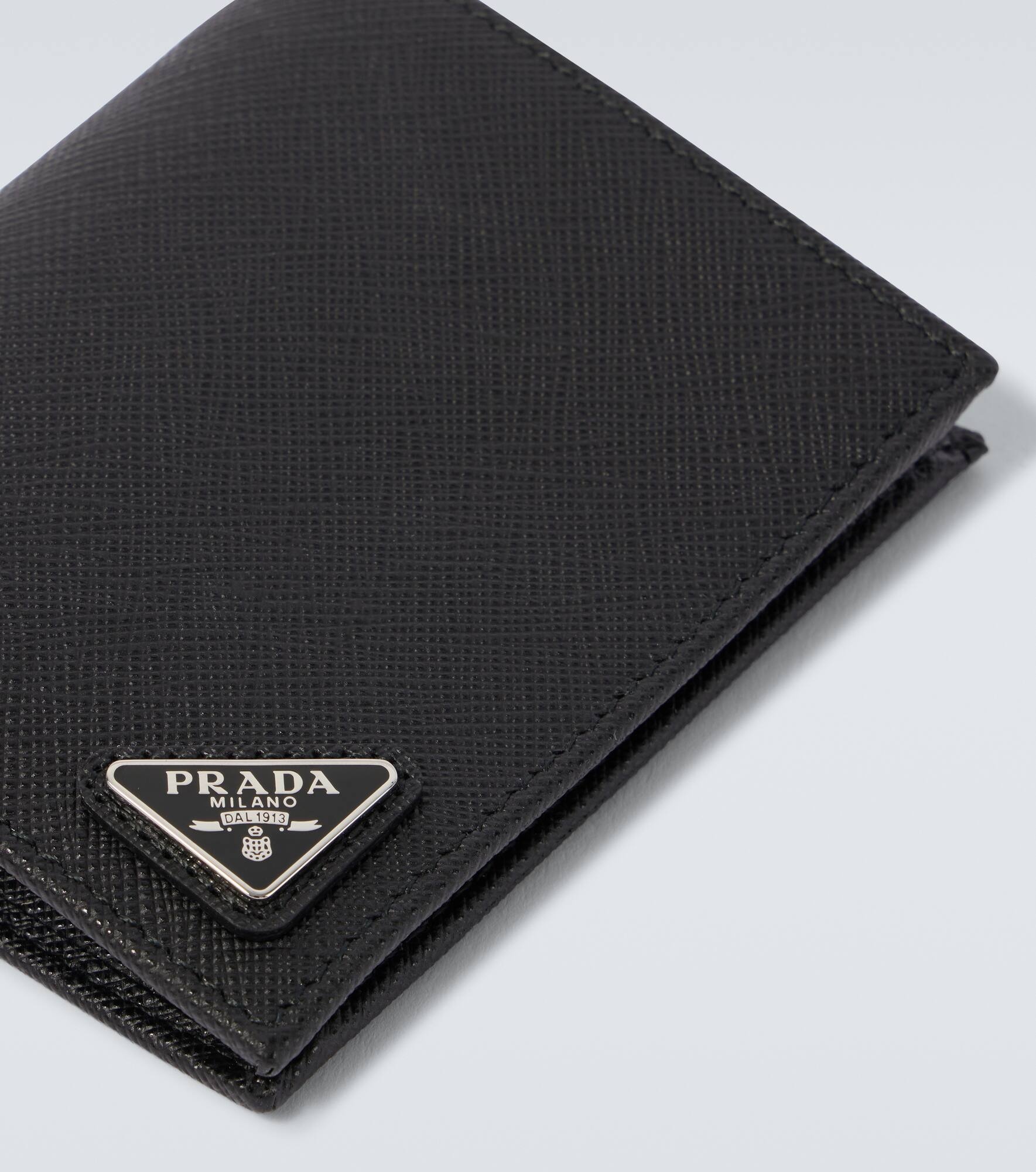 Logo Saffiano leather wallet - 4