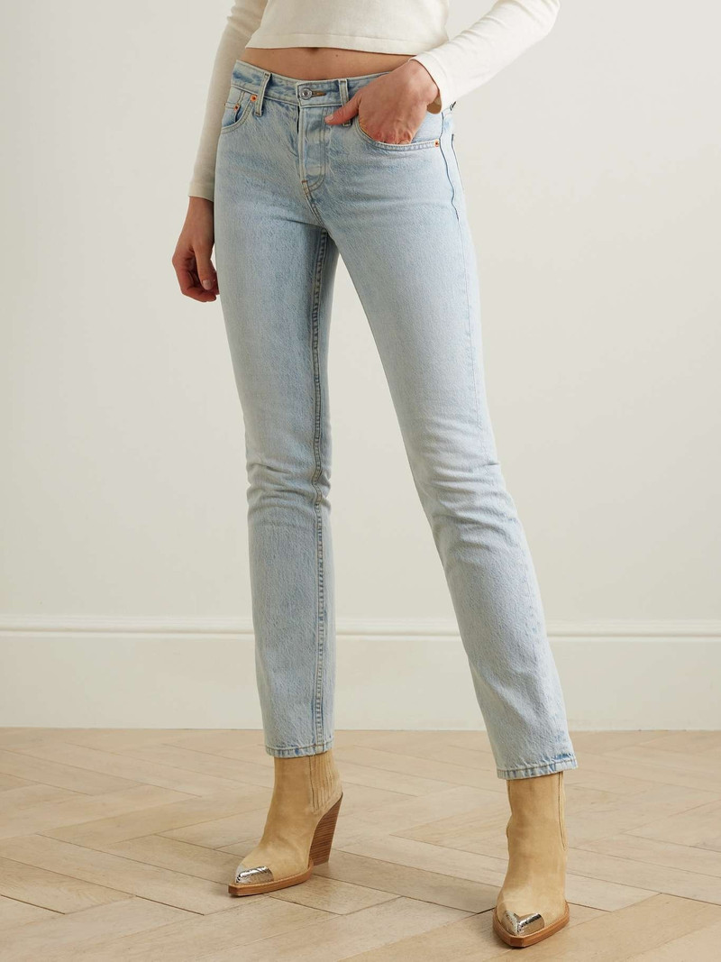 + NET SUSTAIN + Pamela Anderson The Anderson high-rise slim-leg organic jeans 3