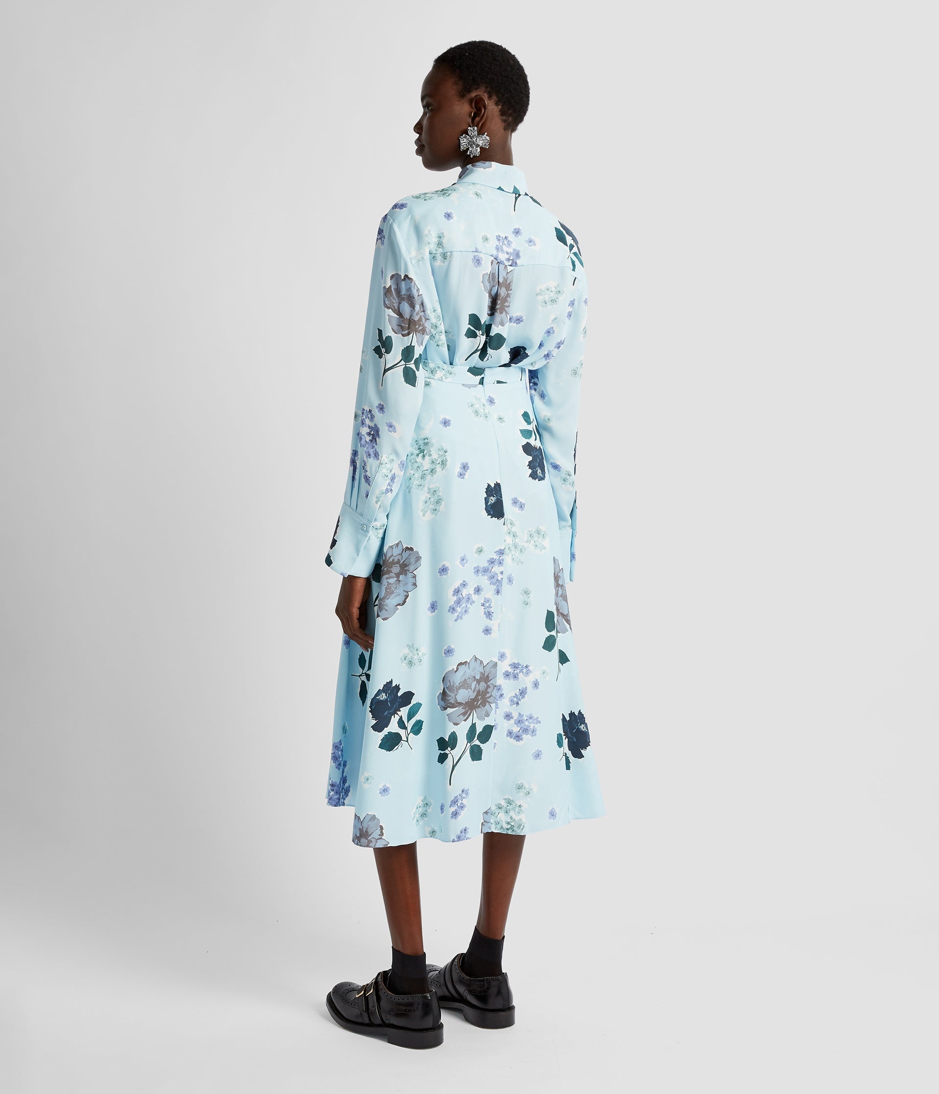 DRAPE MIDI SKIRT - 3