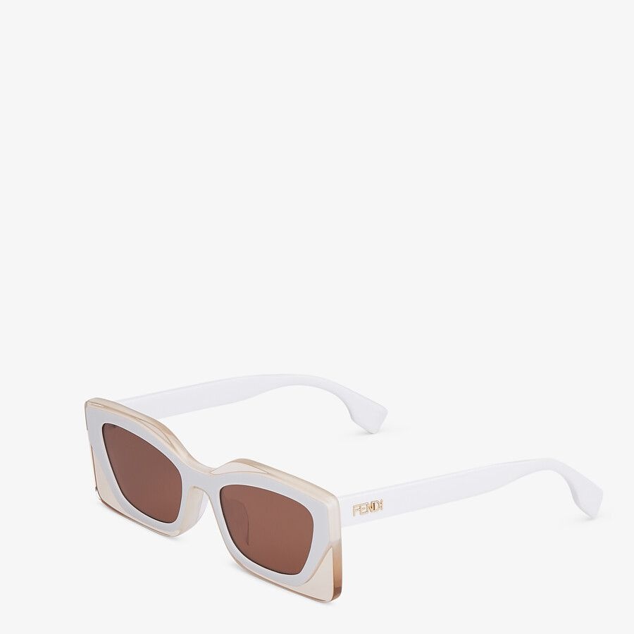 White acetate sunglasses - 2