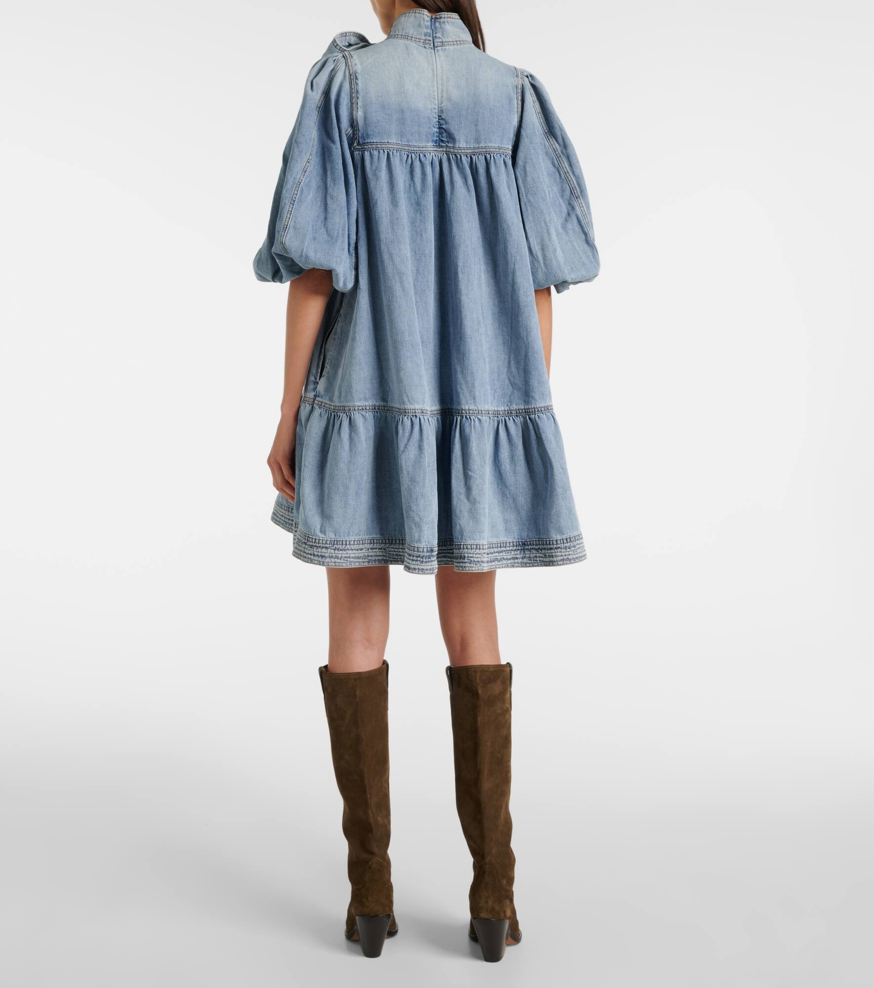 Denim Smock minidress - 3