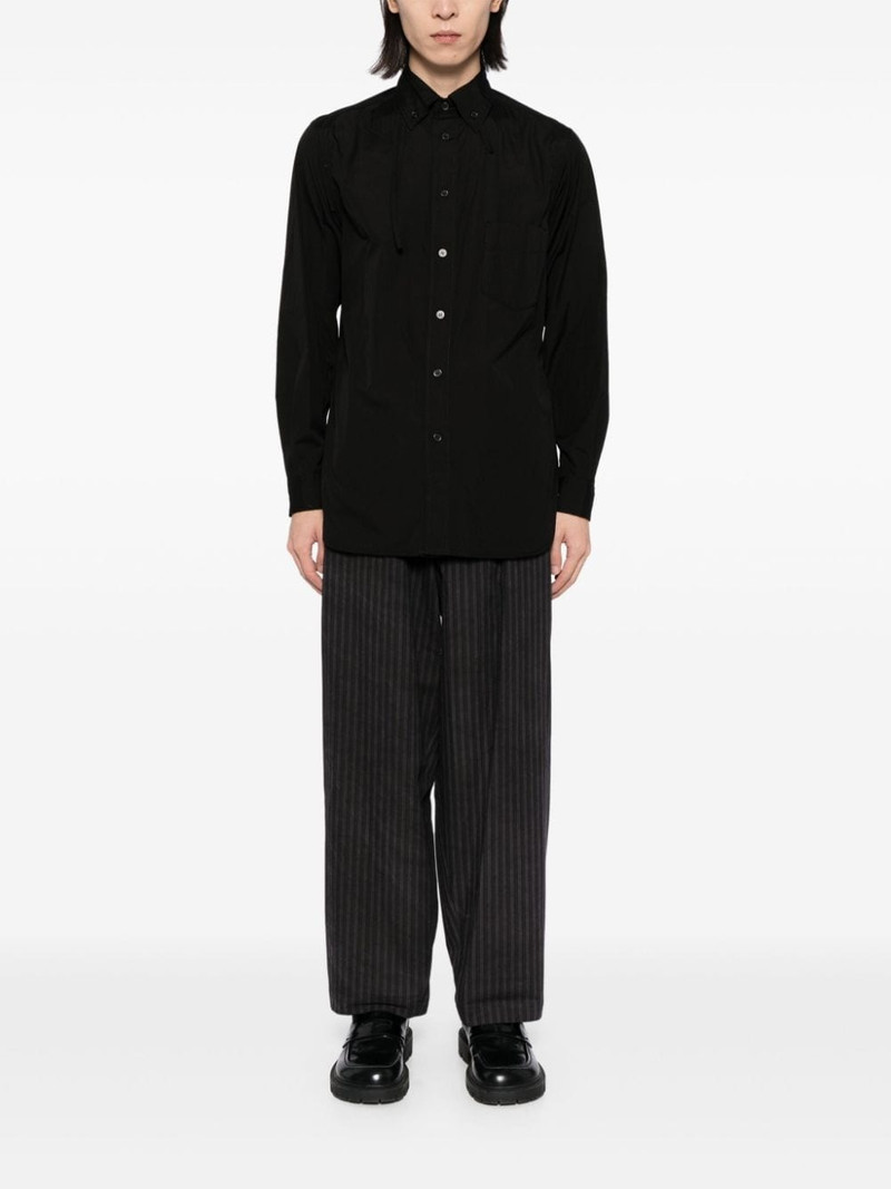 Yohji Yamamoto chain-stitch poplin shirt outlook