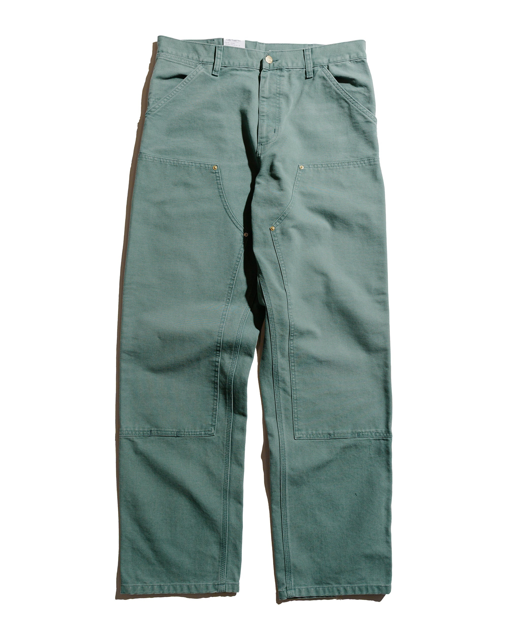Carhartt W.I.P. Double Knee Pant Canvas Silver Pine Stone Canvas - 1