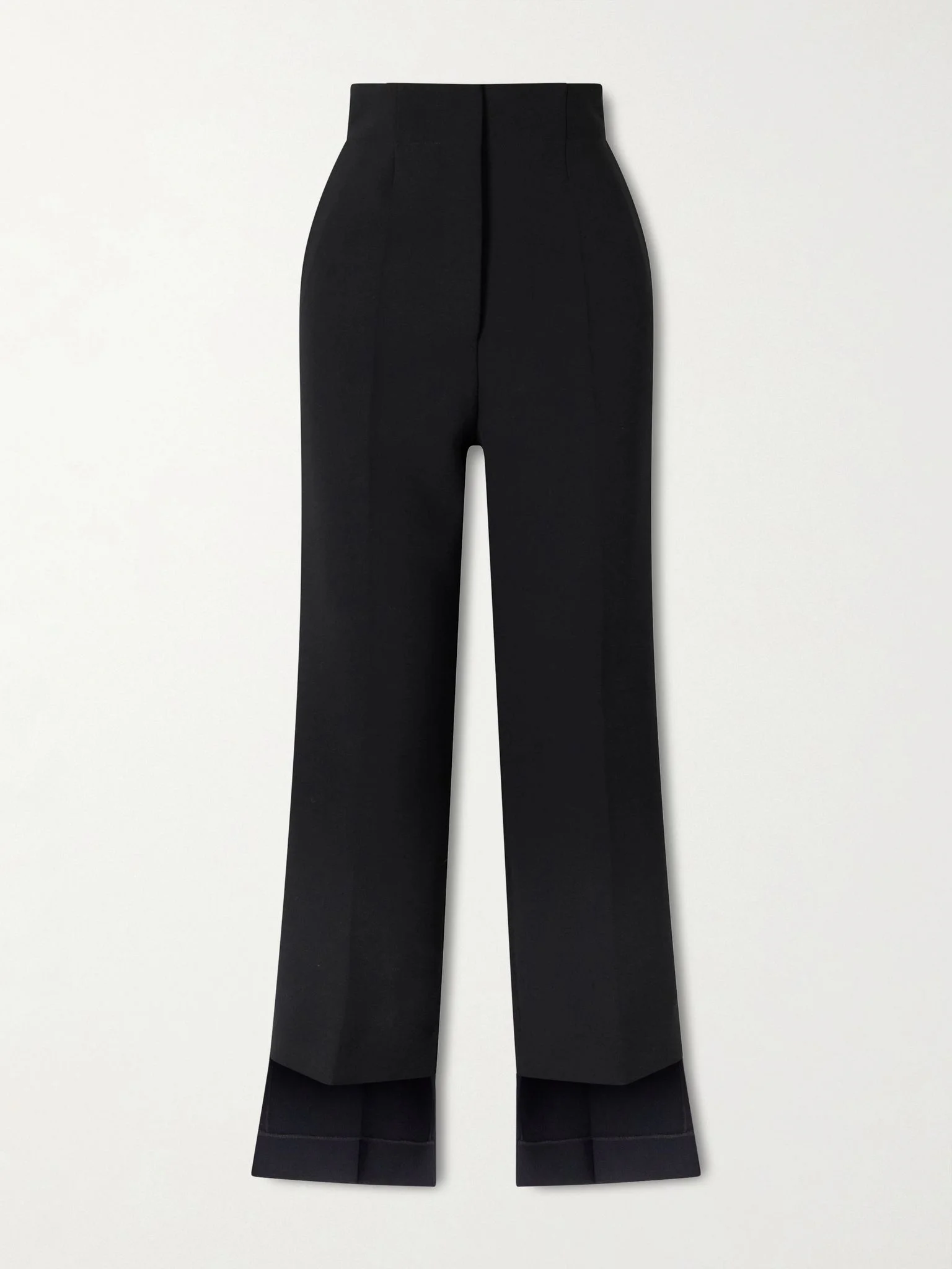 Rae cropped crepe straight-leg pants Black - 1