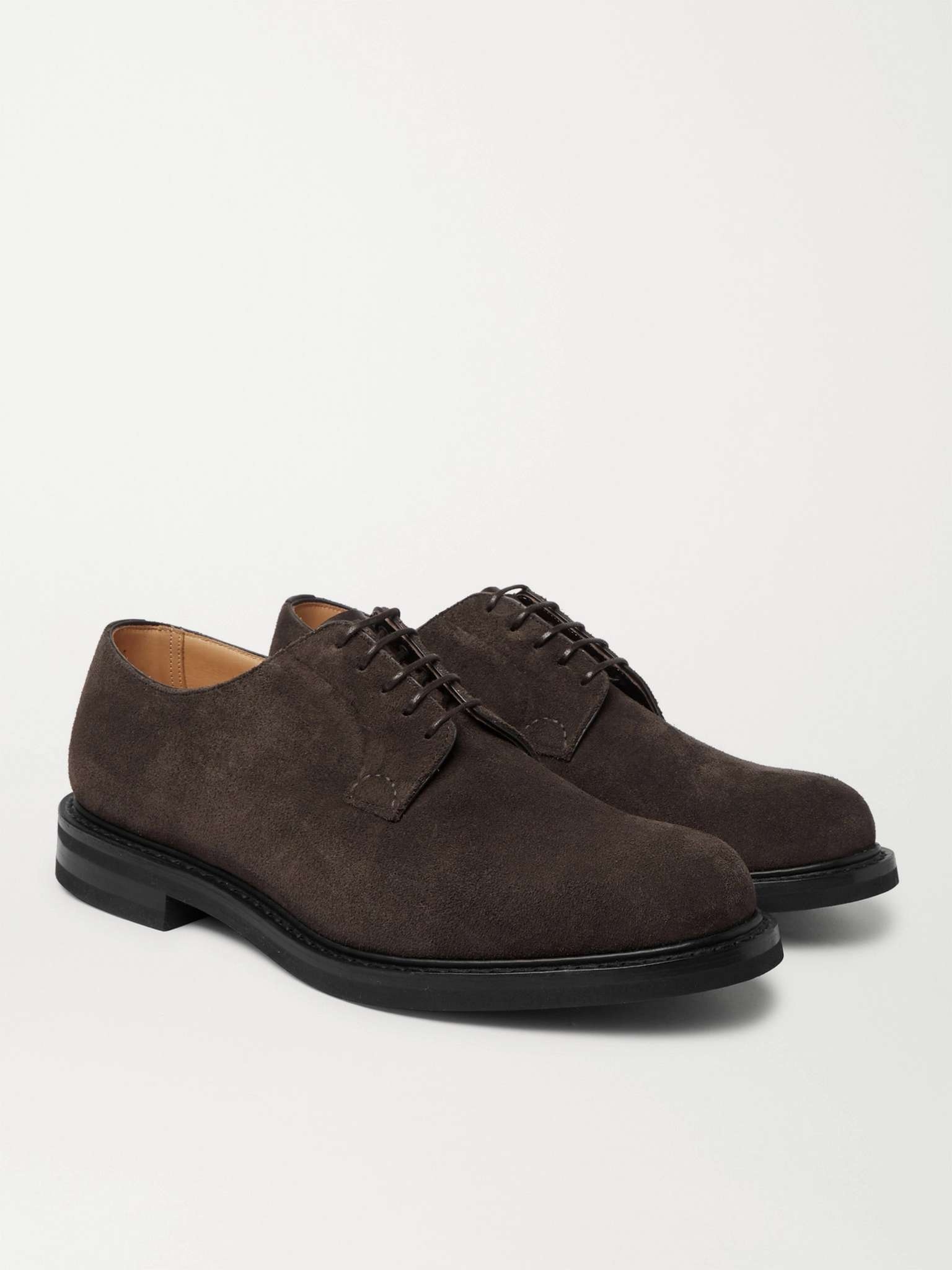 Shannon Suede Derby Shoes - 4