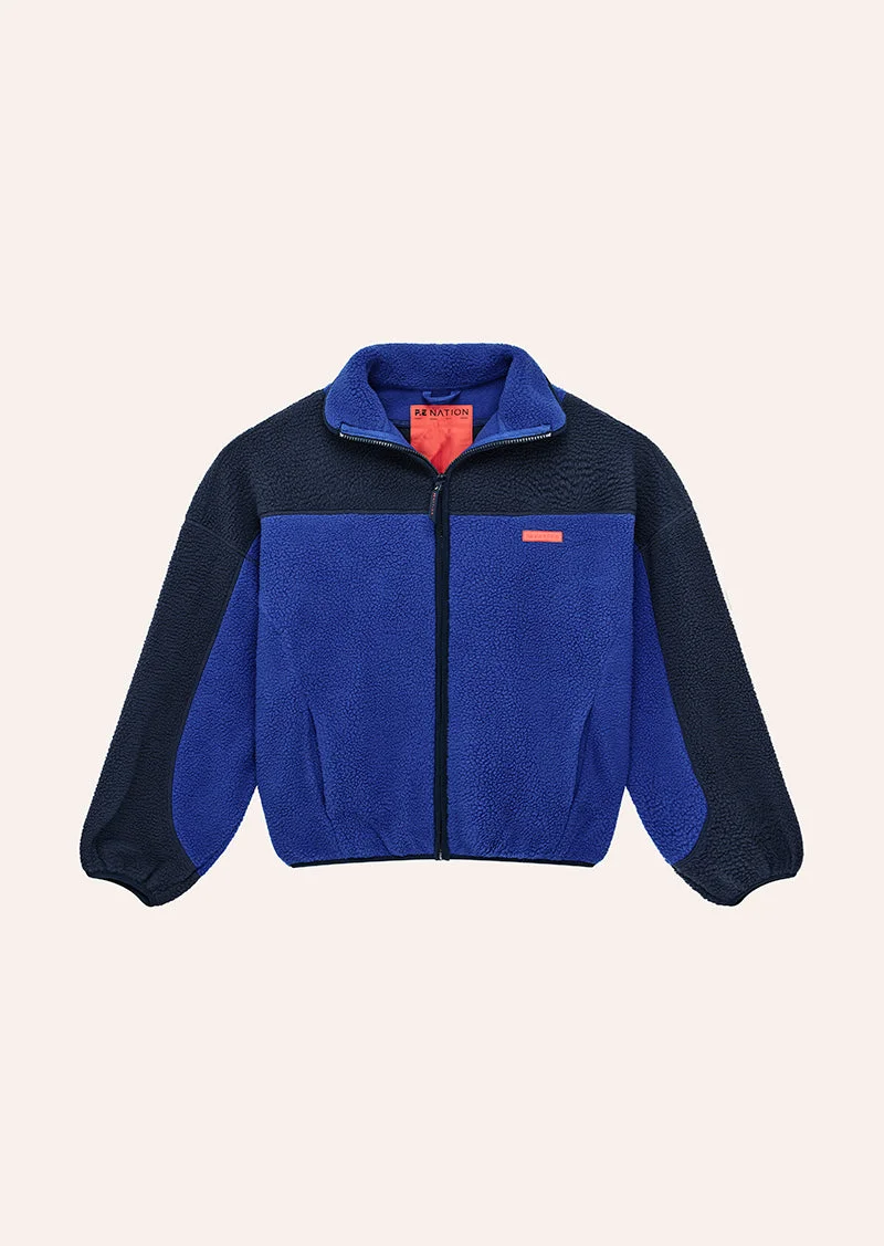 THE DREAM SHERPA JACKET IN DEEP BLUE - 1