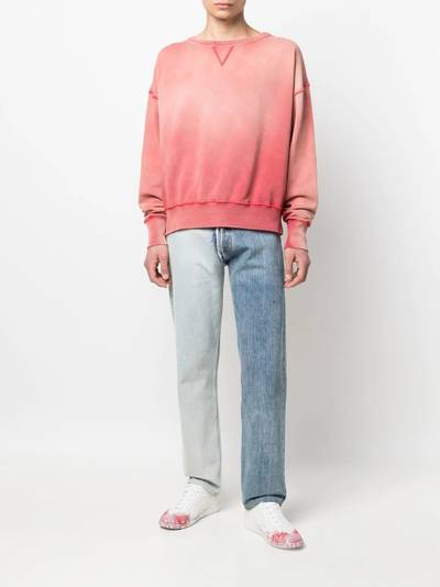 Maison Margiela faded-effect cotton sweatshirt outlook