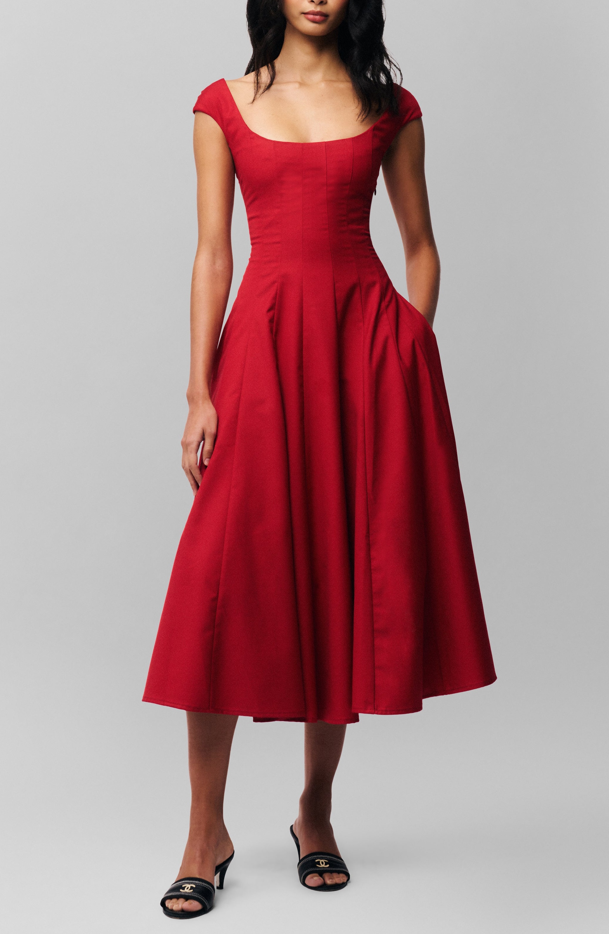 Guizio Leila Dress in Red Love at Nordstrom - 1