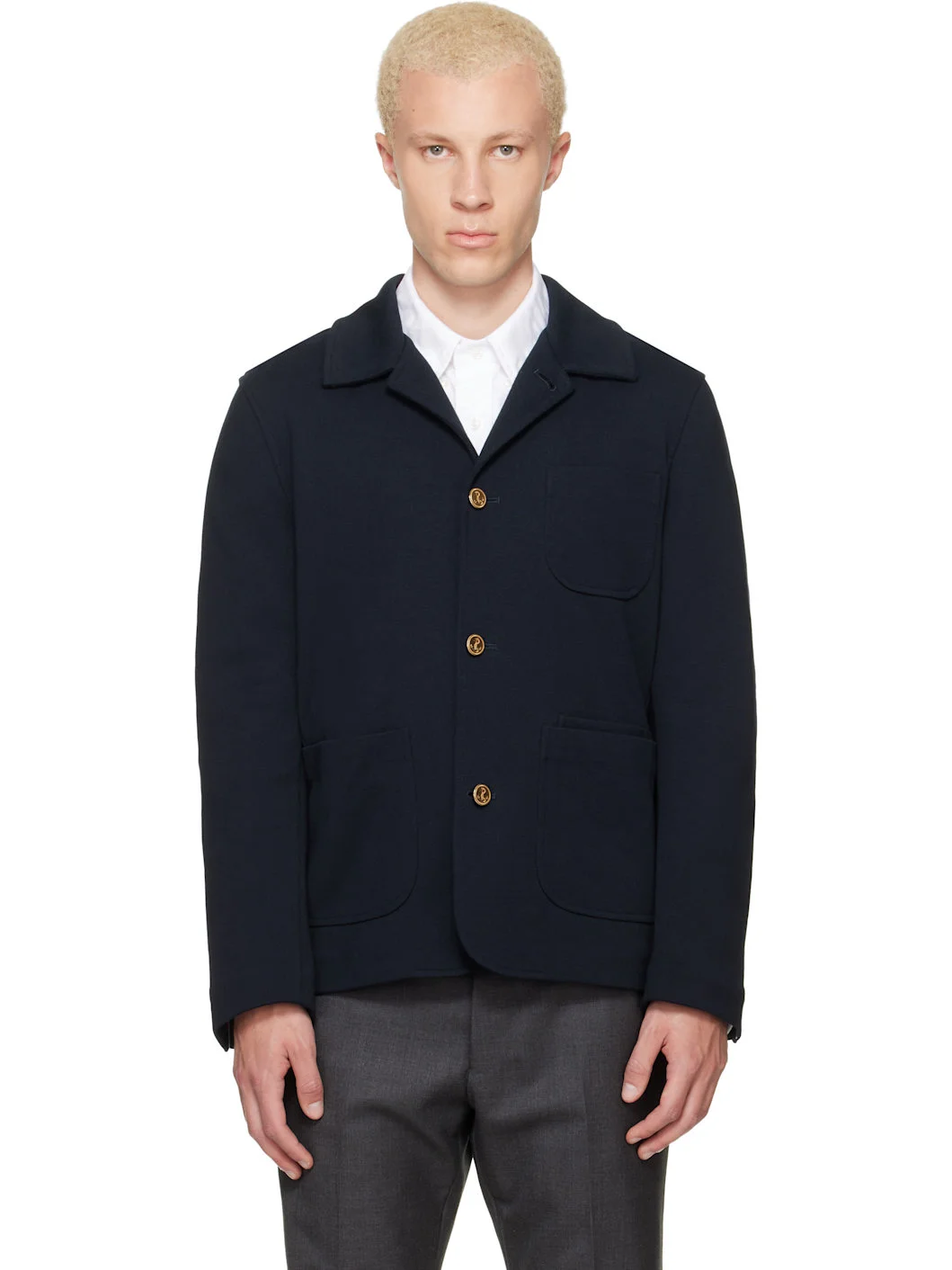 Navy Car Jacket - 1