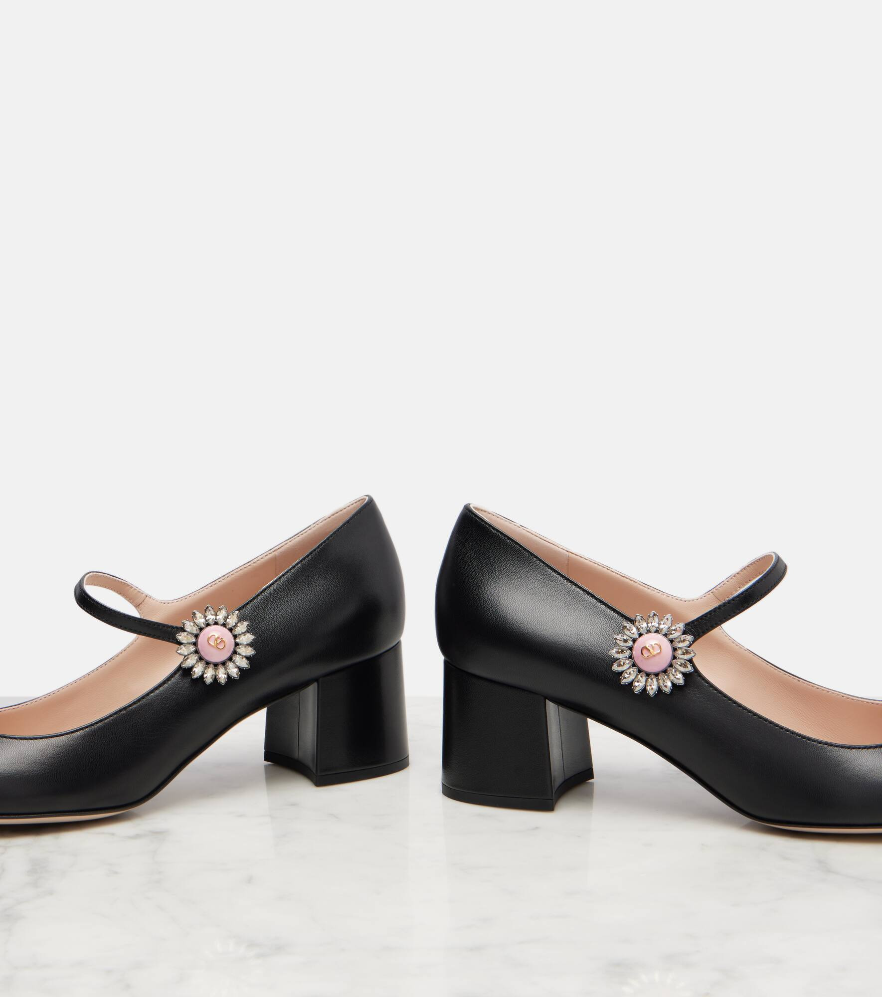 Daisy Jewel 55 leather Mary Jane pumps - 5