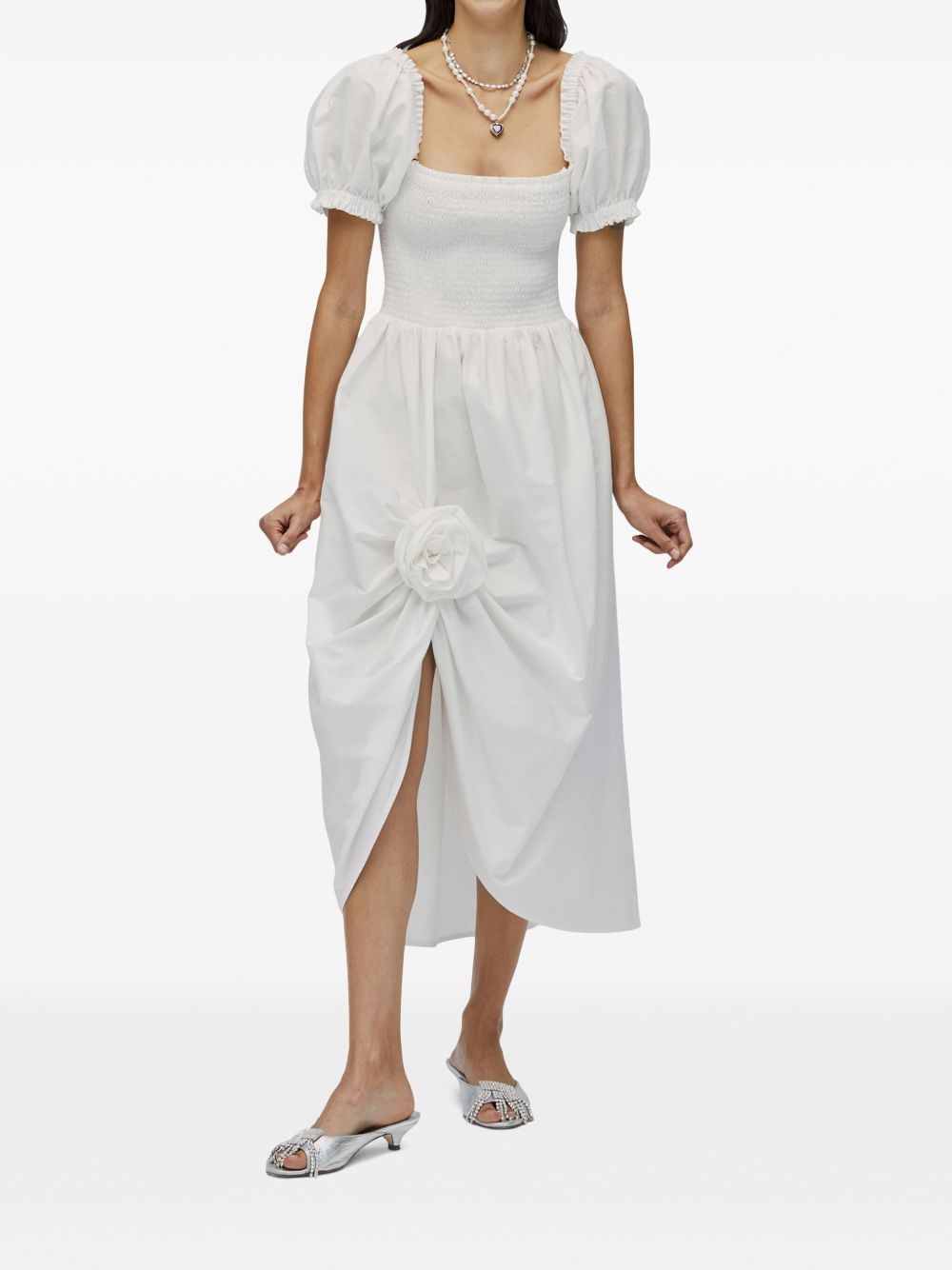 cotton midi dress - 2