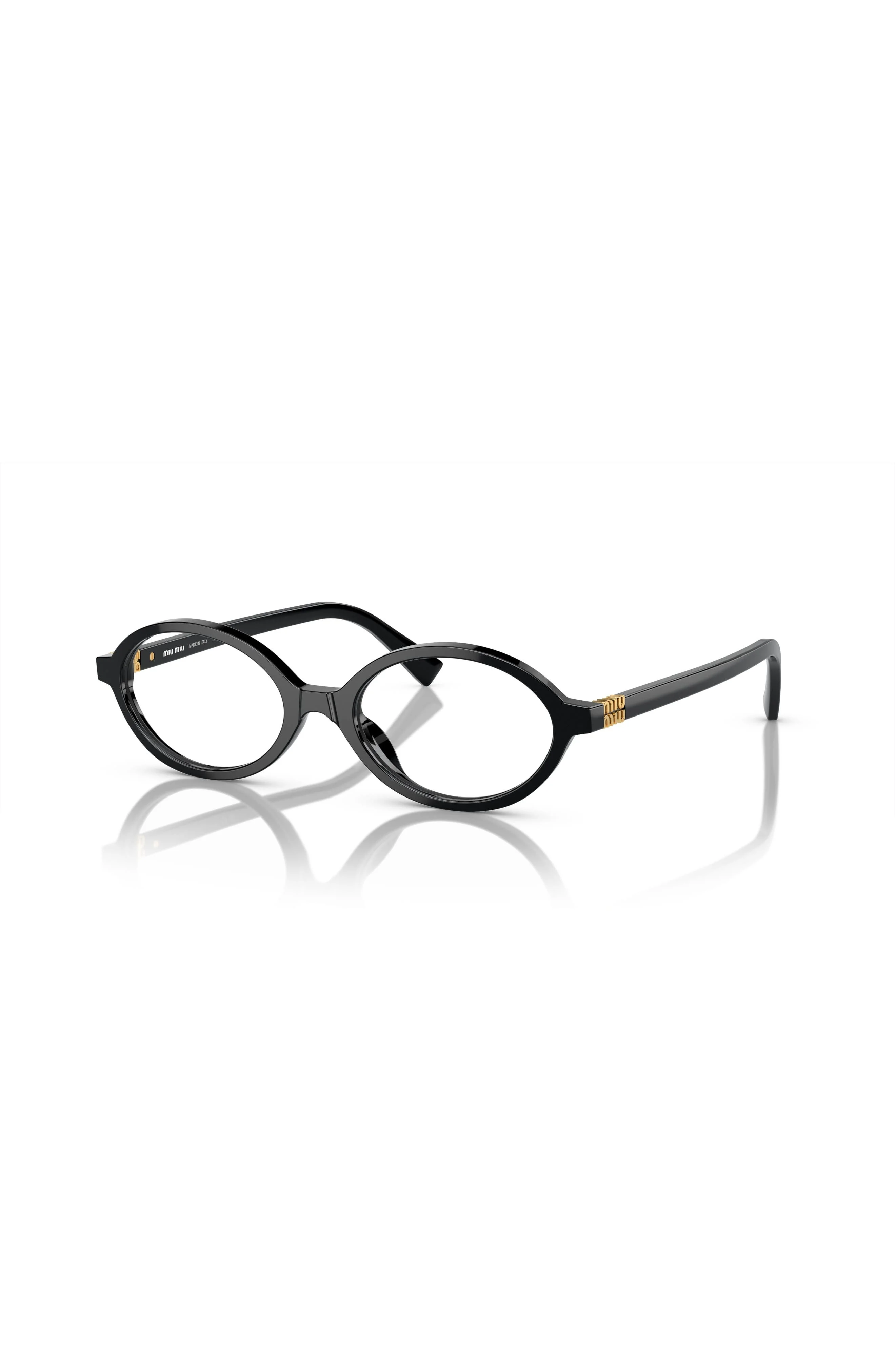 Miu Miu 50mm Oval optical glasses in Black at Nordstrom - 1