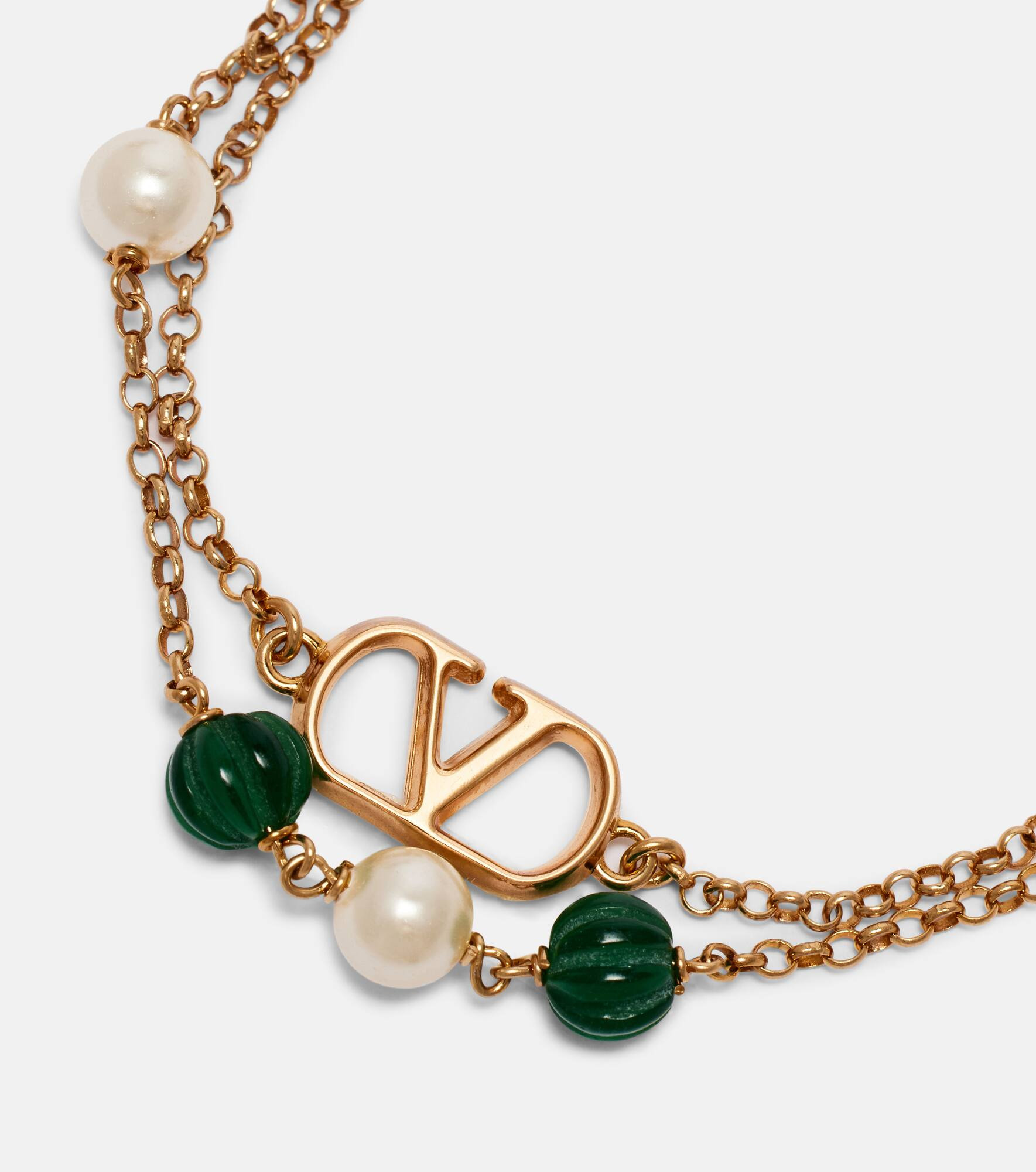 VLogo beaded Swarovski® pearls bracelet - 2
