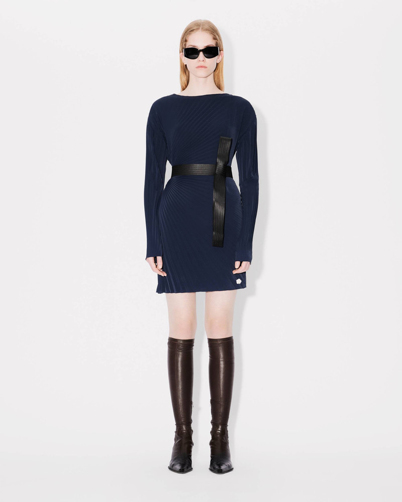 Sun-ray pleats short dress 3