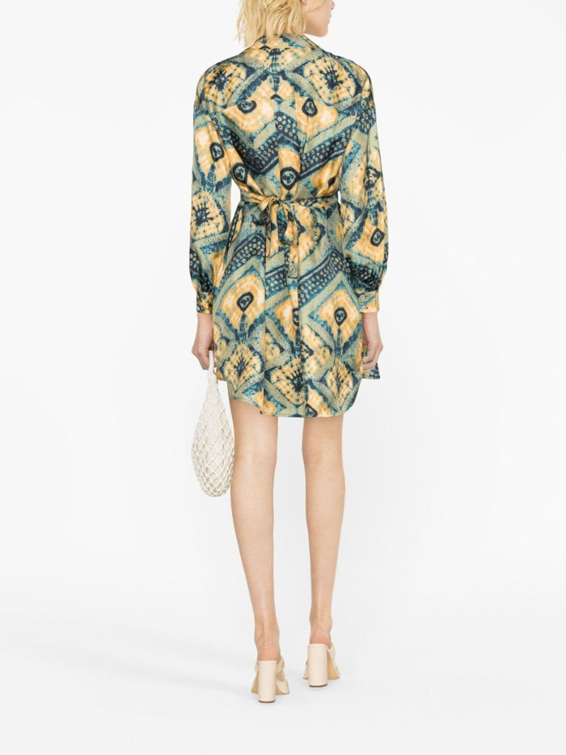 Jude diamond-print shirt dress 4