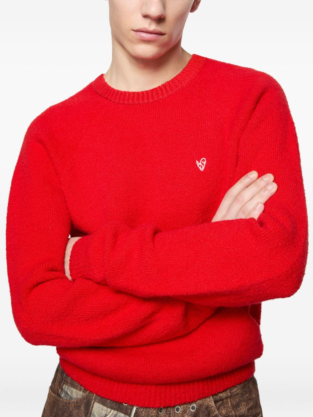 pocket-detail crew-neck sweater - 4