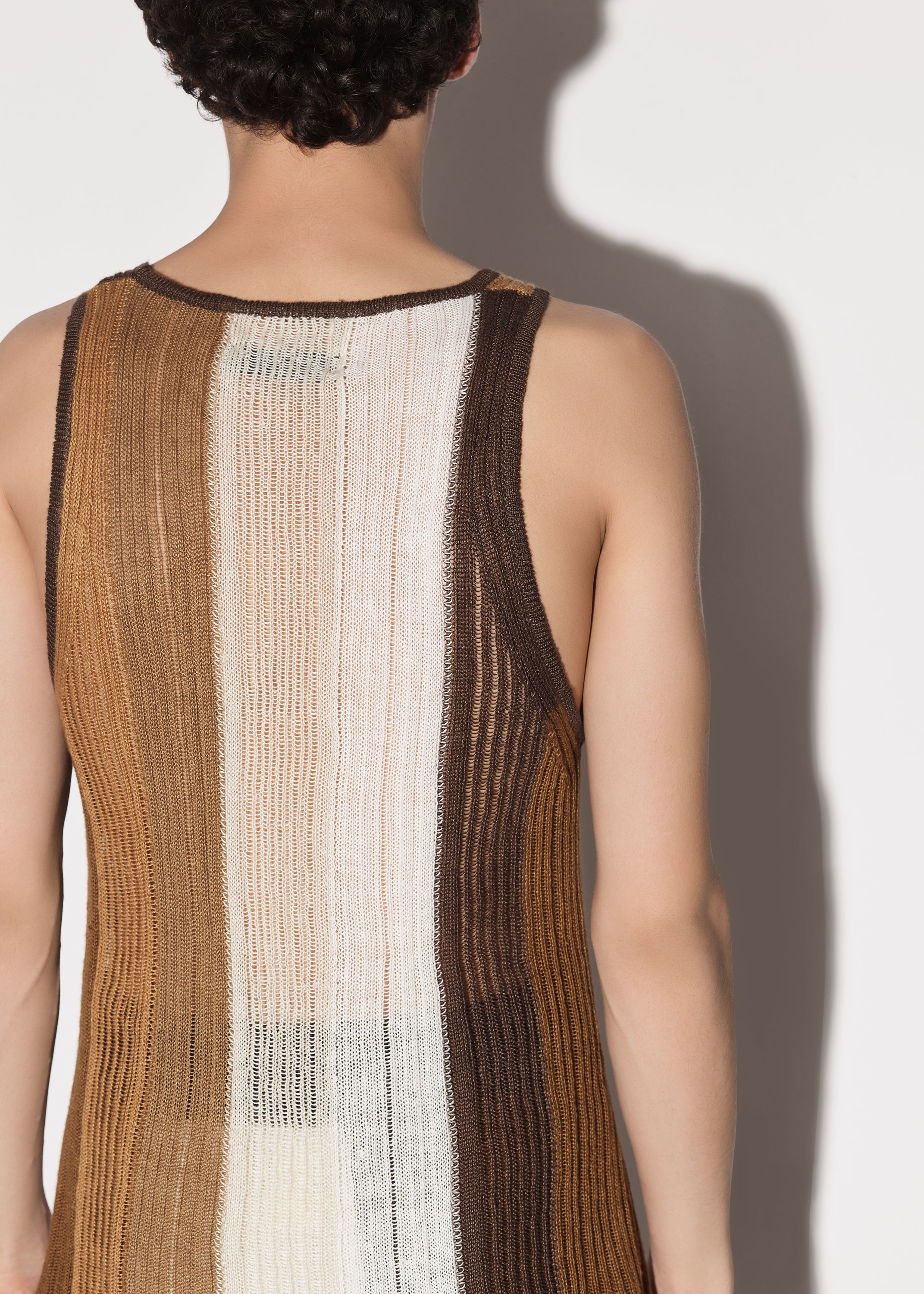 LINEN STRIPE TANK - 7