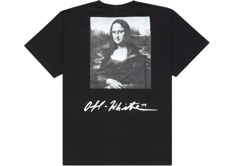 Off-White OFF-WHITE Oversized Monalisa Graphic Print T-Shirt Black/White outlook