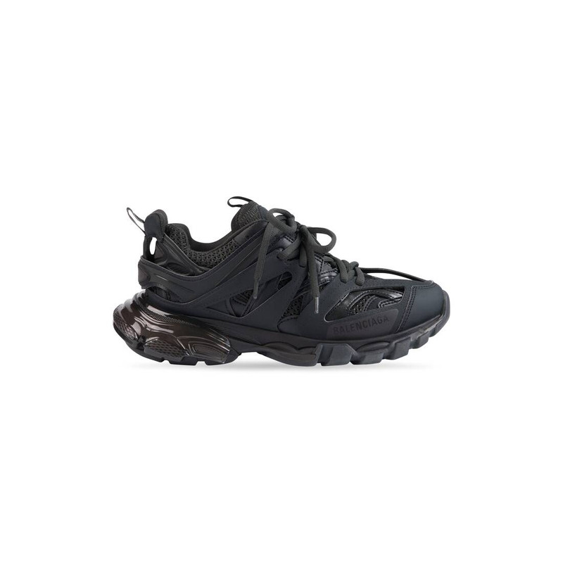 Women's Track Clear Sole Sneaker in Black - 1