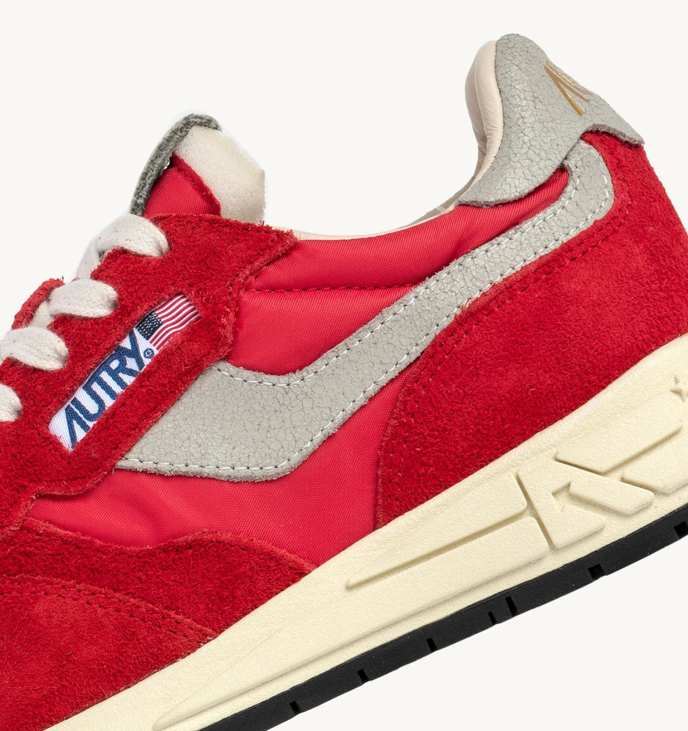 REELWIND LOW SNEAKERS IN RED NYLON AND SUEDE - 6