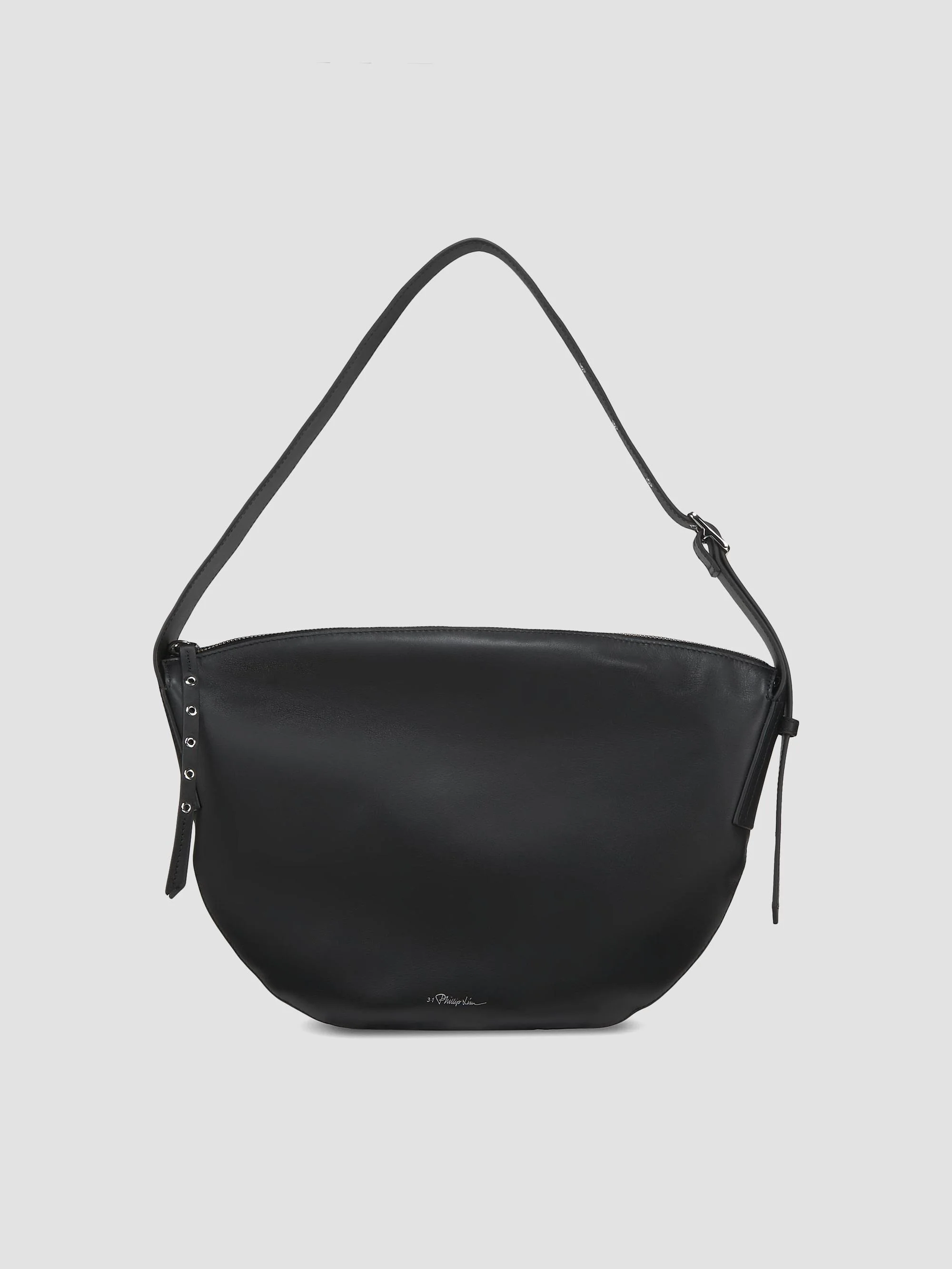 Women's The Go Hammock Leather Shoulder Bag - Black - 1