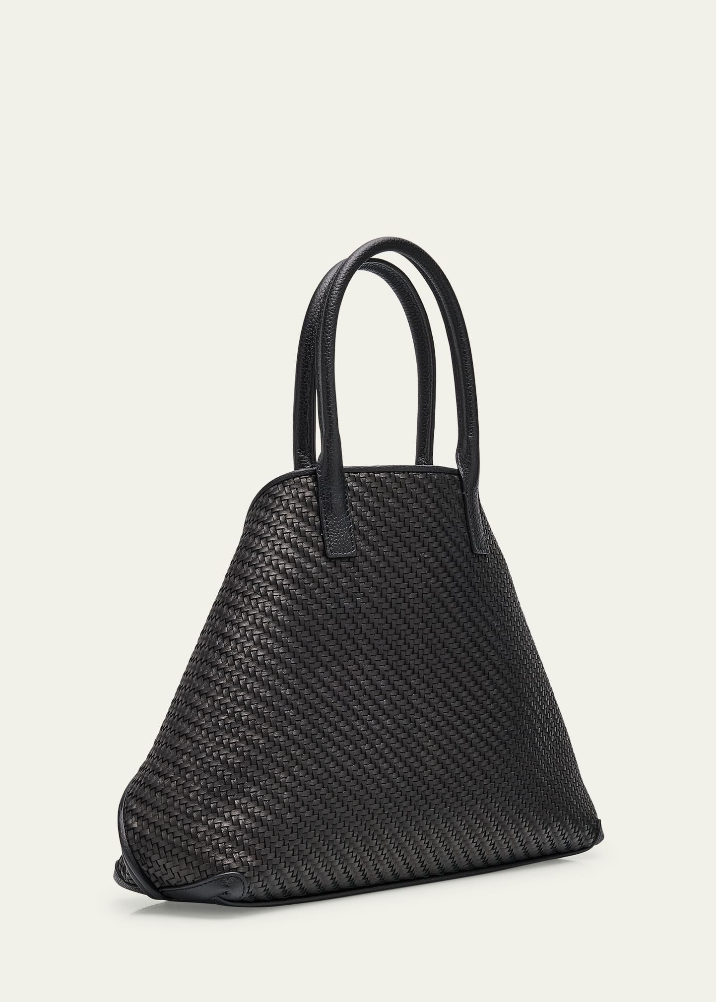 Ai Small Plaid Braided Top-Handle Bag - 3